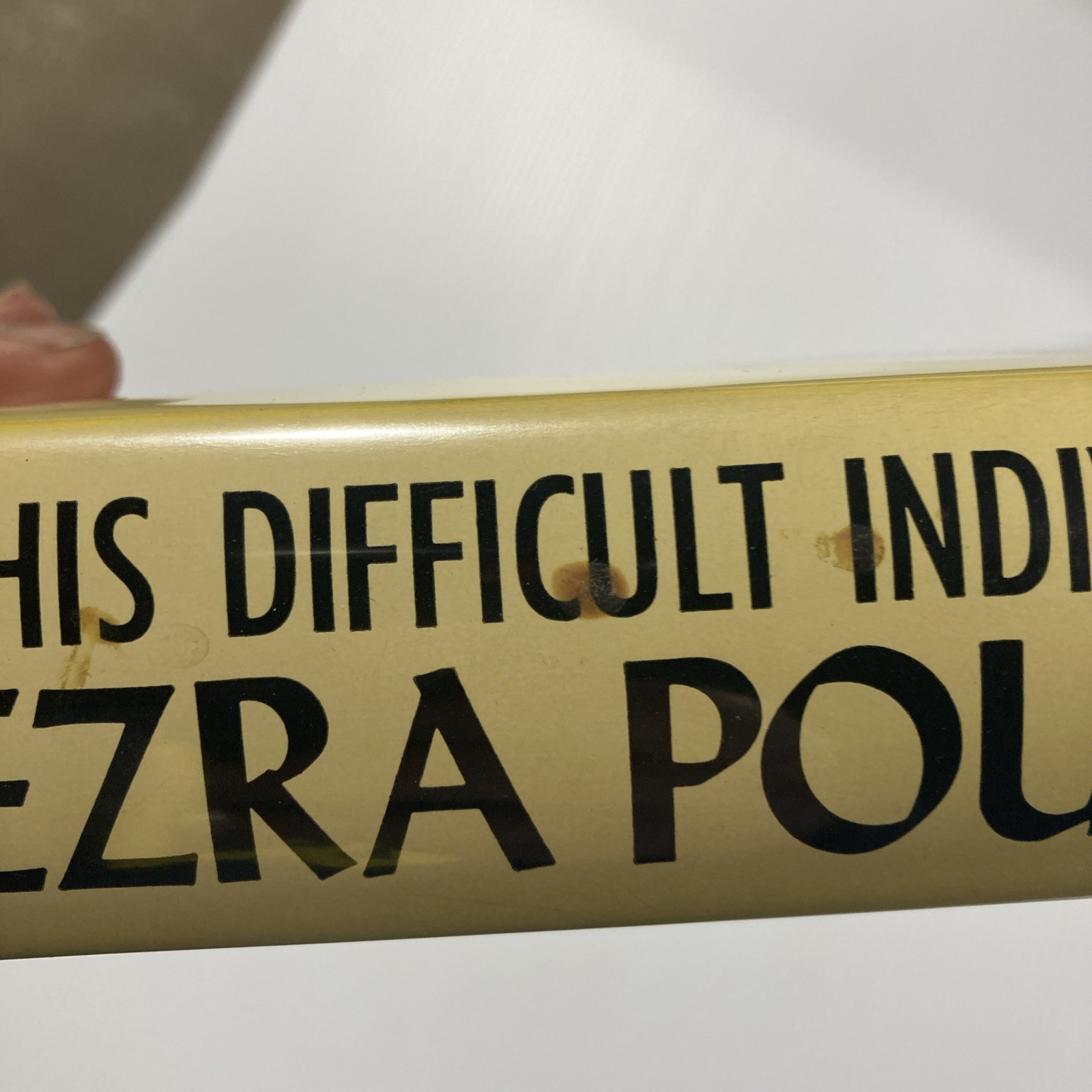 This Difficult Individual Ezra Pound by Eustace Mullins Hardcover w/ Jacket 1961