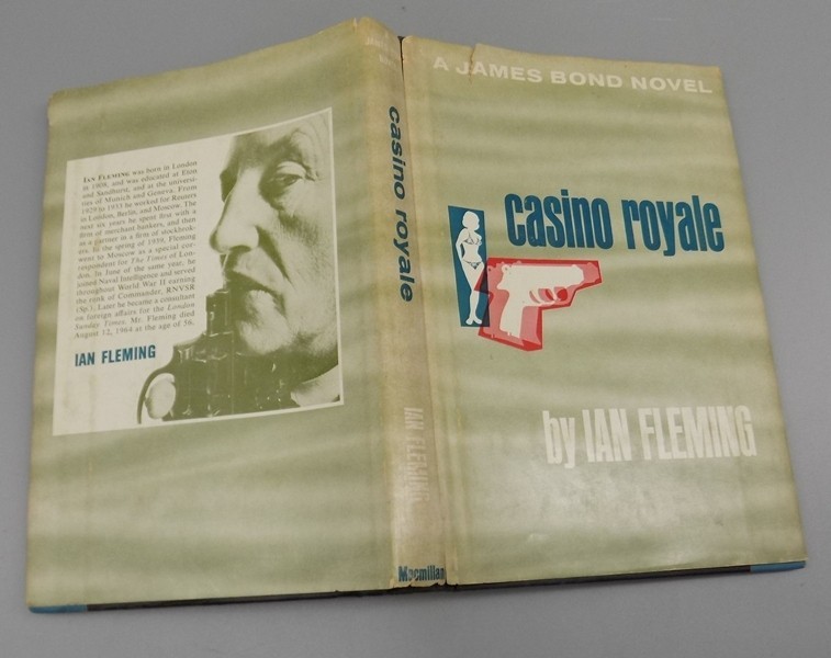 CASINO ROYALE 1953 Ian Fleming Vintage Book Club Edition HC w/ DJ James Bond 007