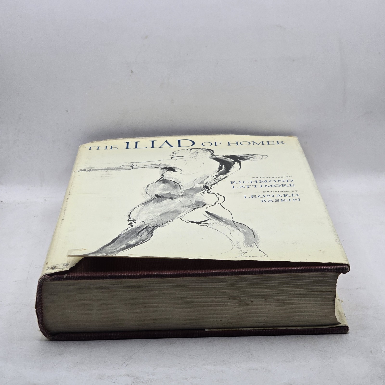 The Iliad of Homer 1962 By Richmond Lattimore Drawings By Leonard Baskin