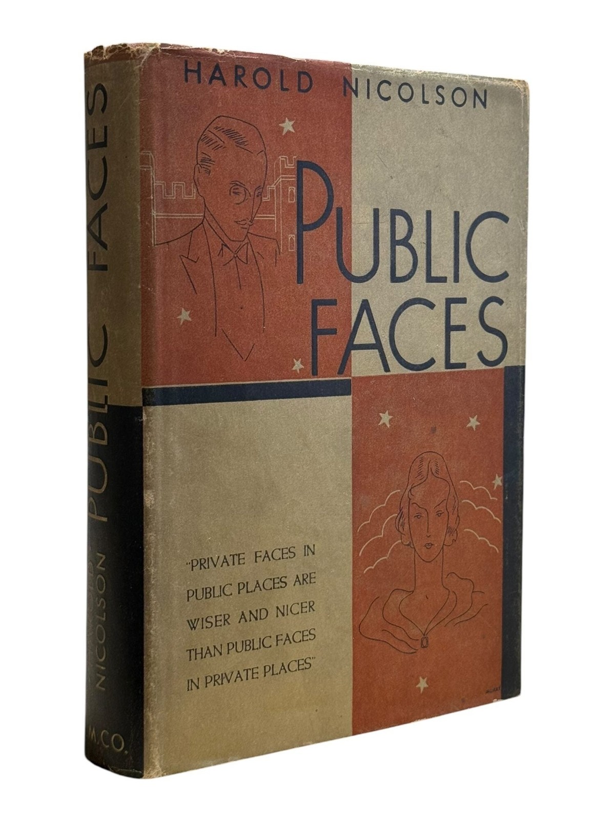 Political Science Fiction, Harold Nicolson / Public Faces 1st Edition 1933