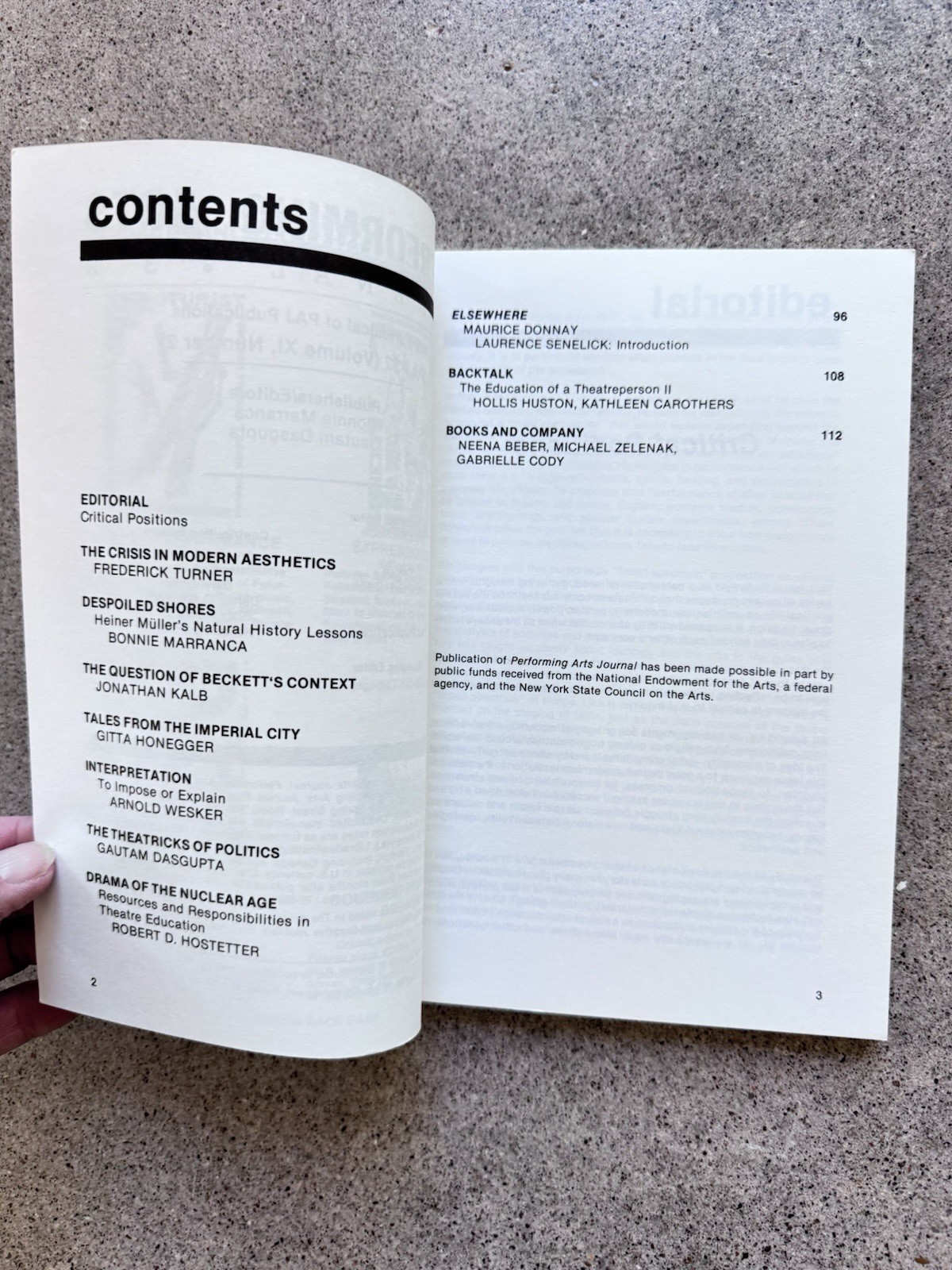 Performing Arts Journal 32: Beckett, Müller, Wesker, Vienna Theatre