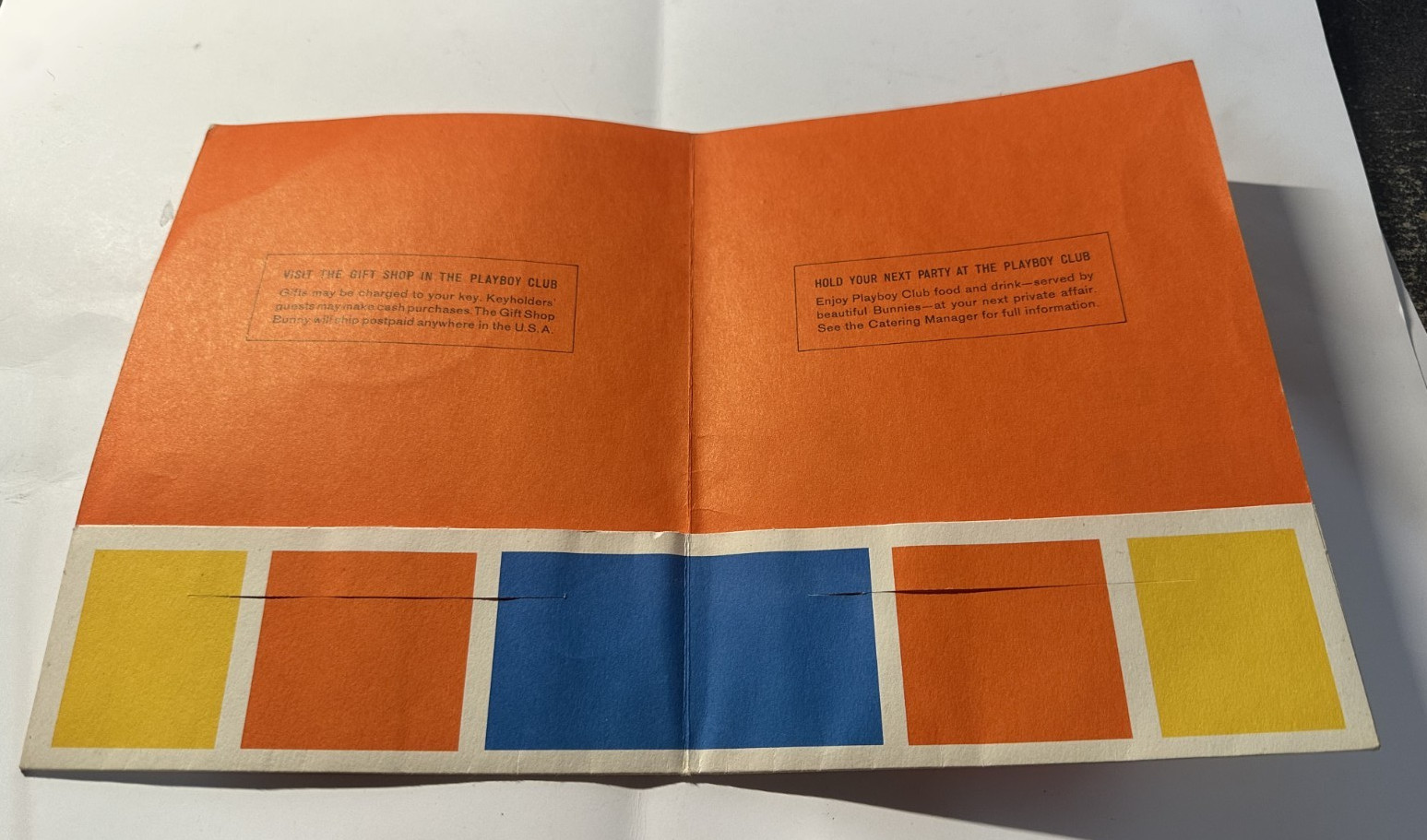 Vintage The Playboy Club Chicago 1965-67 Pamphlet Brochure Folder W/Extras