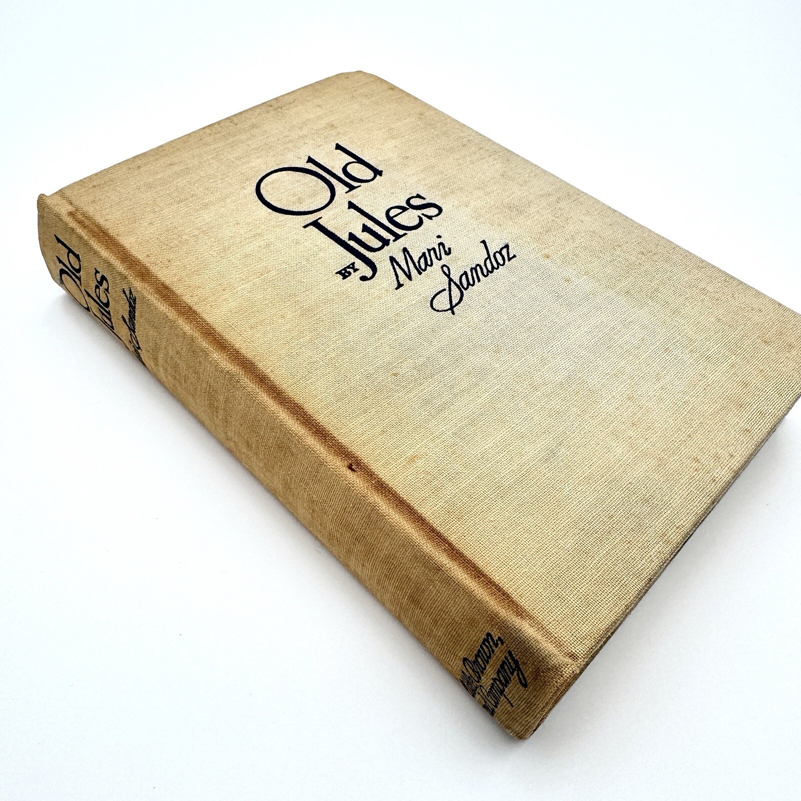 Vintage OLD JULES By MARI SANDOZ 1935 First Edition Illustrated Hardcover Book
