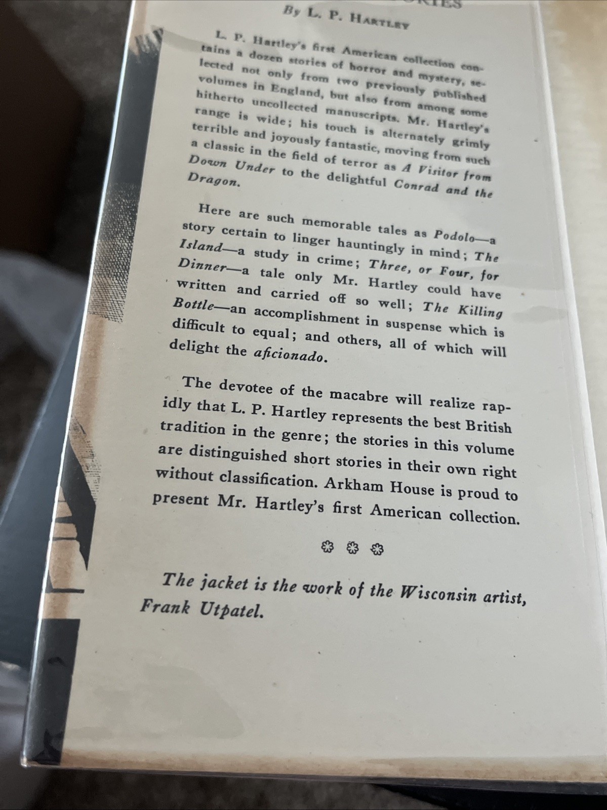 L.P. Hartley *RARE* The Traveling Grave Book – Arkham – 1948 – 1st ED – 2,000