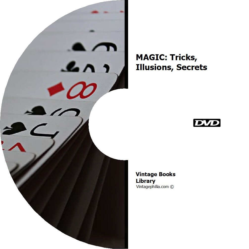 HUGE MAGIC BOOKS COLLECTION * TRICKS ILLUSIONS SECRETS * 75 MAGIC BOOKS on CD *