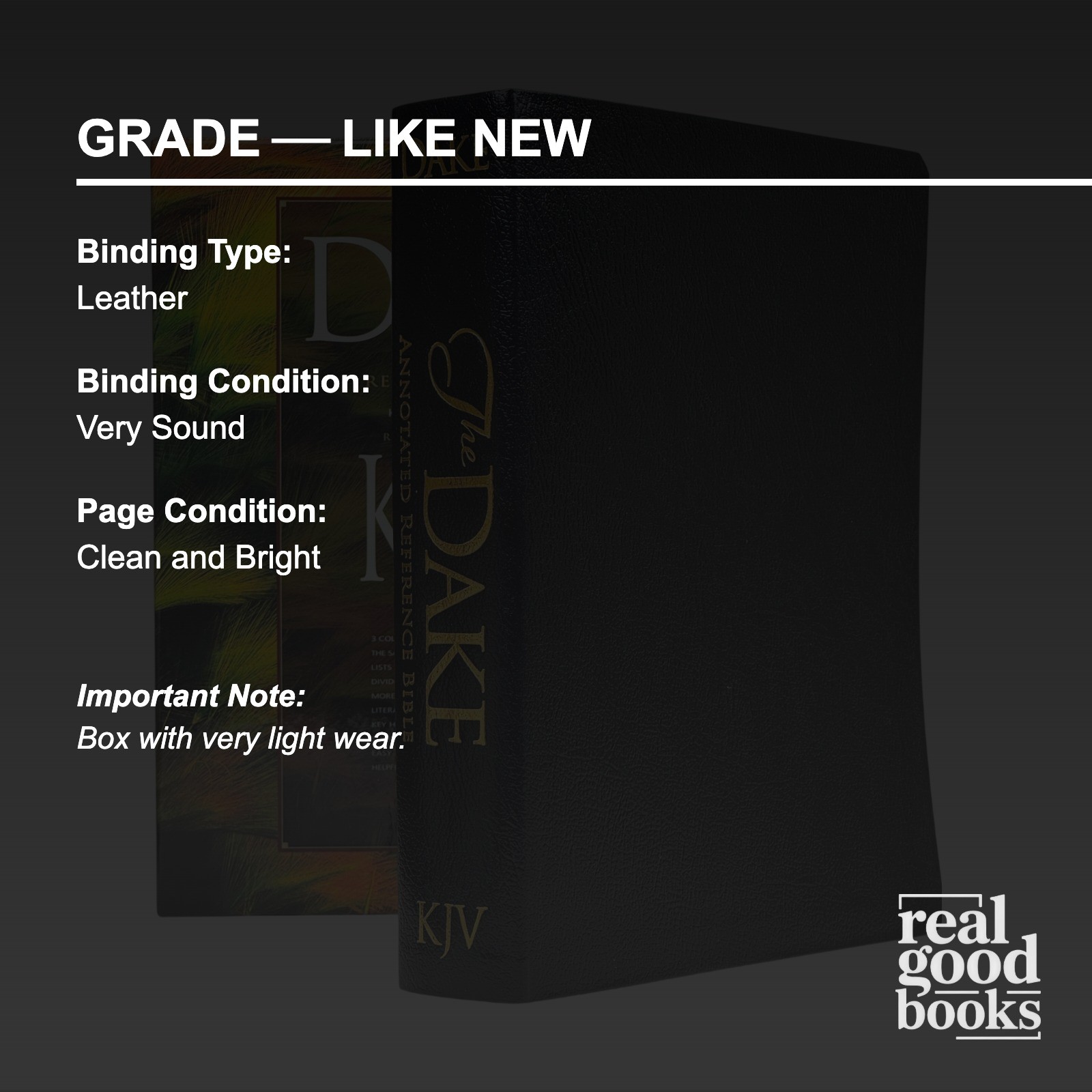 2014 Dake’s Annotated Reference Bible. KJV. Black Bonded Leather. Like New!