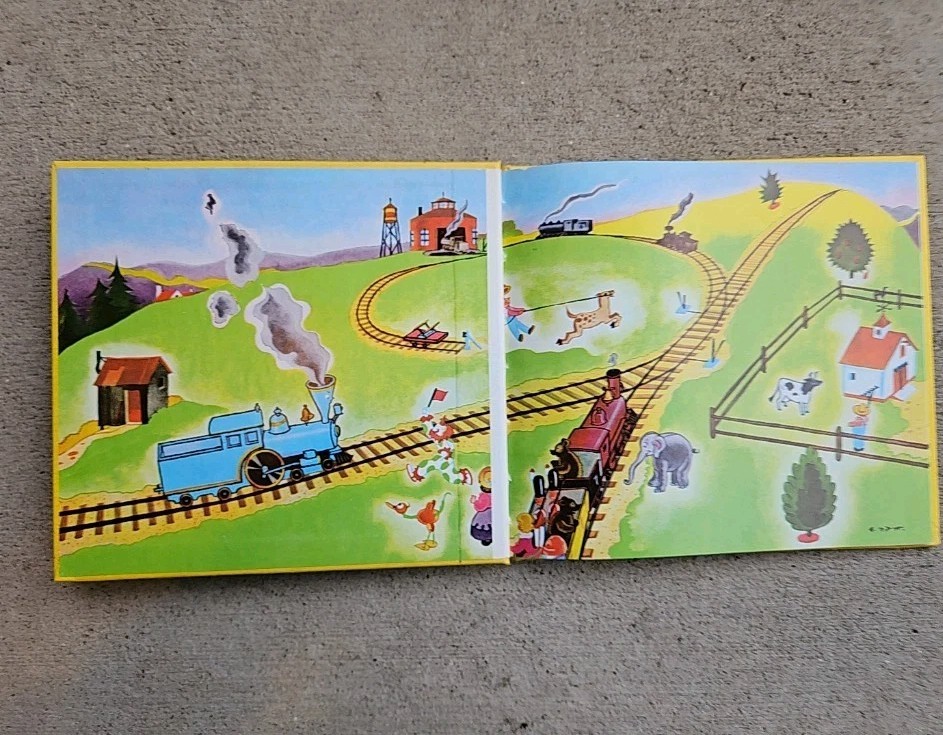 Vintage 1960’s The Little Engine That Could Slip Cover Reinforced Binding
