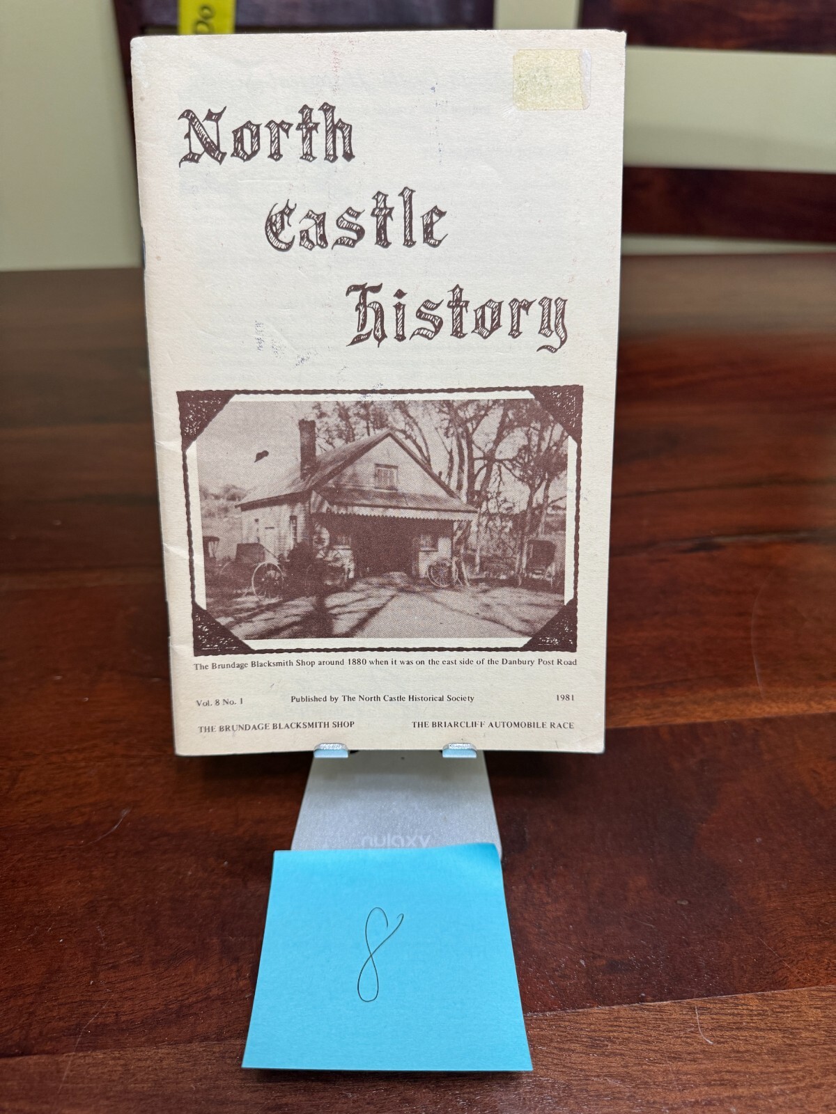 NORTH CASTLE NEW YORK (NY) HISTORY VOL 8 #1 1981 BOOK