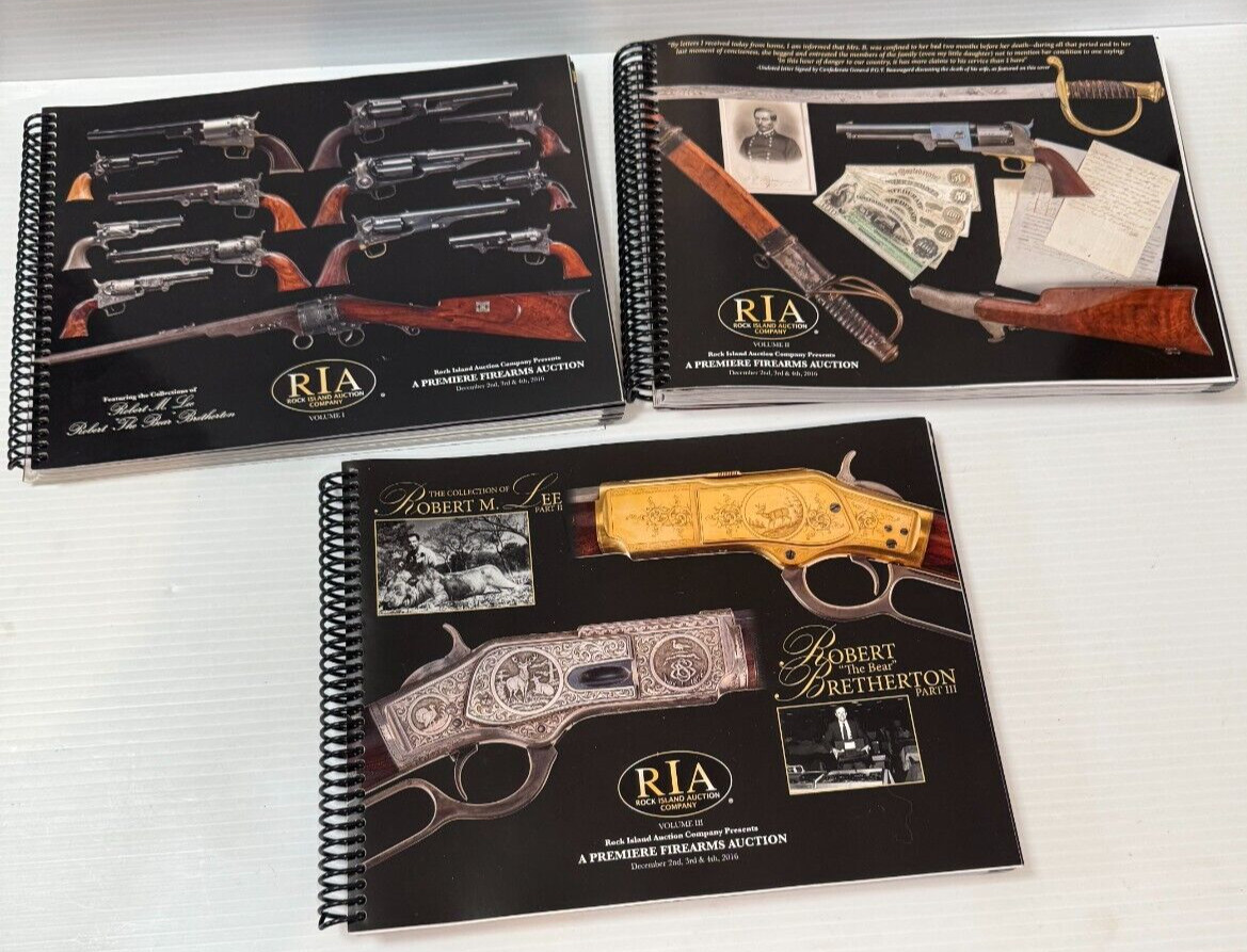 Rock Island Auction Company Firearms Auction Catalogs Dec. 2,3,4 Vol. 1,2,3 2016