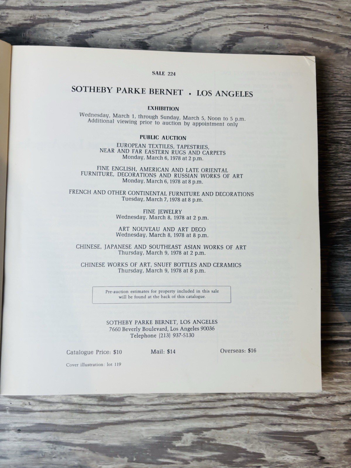Lot Of 6 Books Sotheby’s Art Deco Auction Catalogs, 1977 – 1982