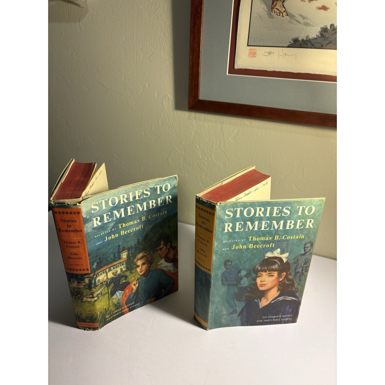 Stories to Remember – COMPLETE 2-Volume Set (1956 Doubleday HC w/DJ)