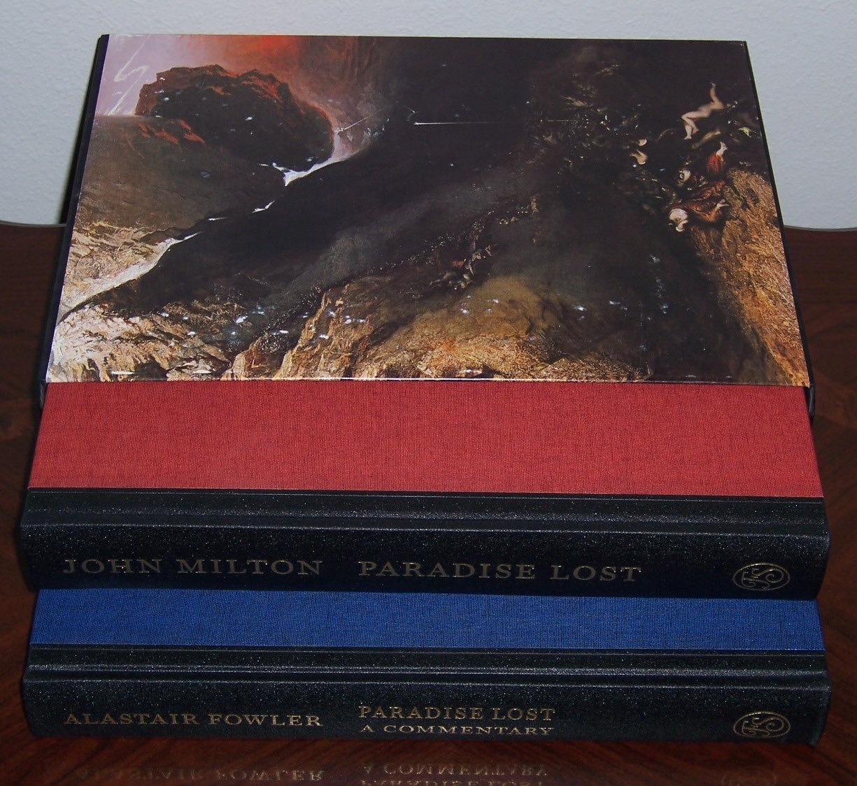 Folio Society Paradise Lost & A Commentary by John Milton in 2 volumes