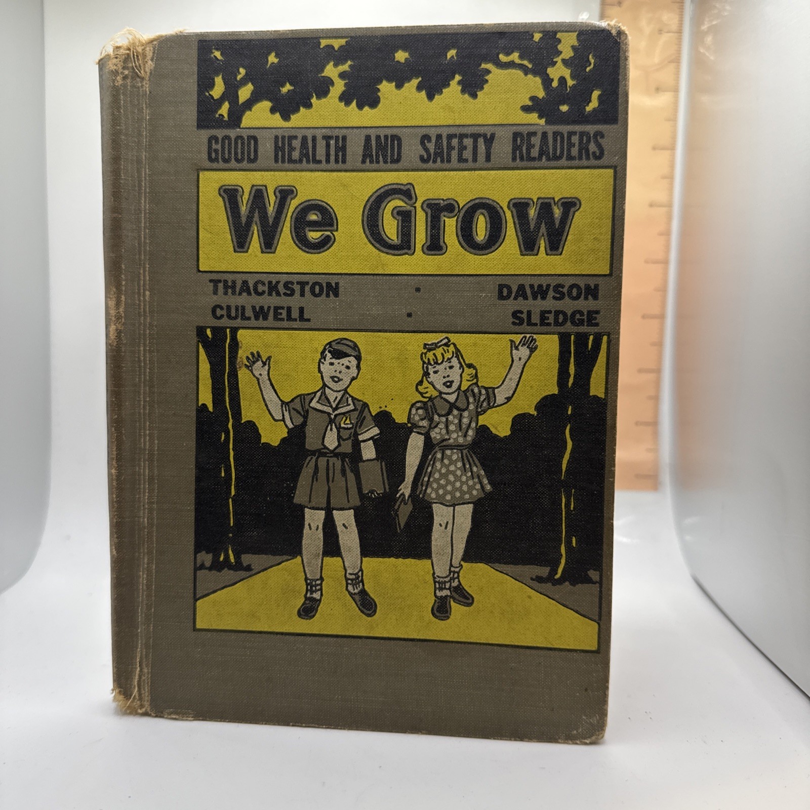 We Grow Good Health & Safety Readers VTG 1939 Hardcover School Curriculum Illus