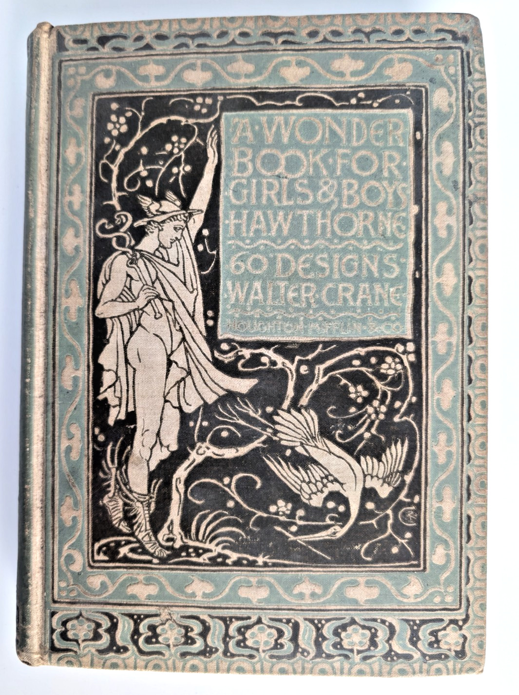 A Wonder Book Girls Boys Hawthorne Walter Crane Illus 1892 Antique