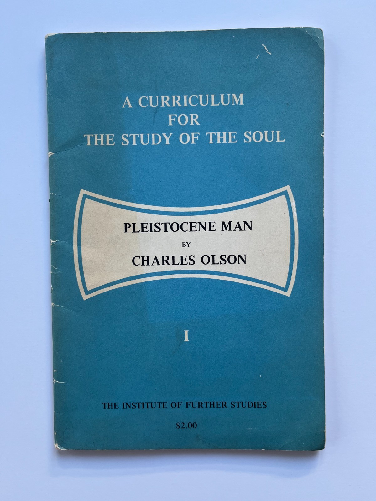 CHARLES OLSON ~ Pleistocene Man / Institute for Future Studies 1968 poetry