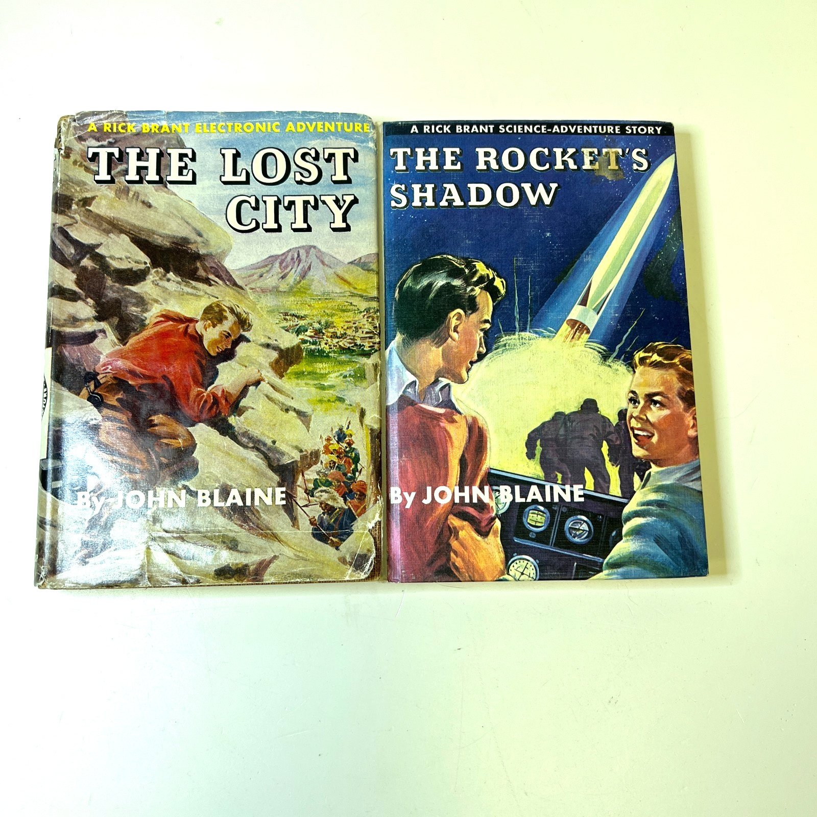 John Blaine Lot x 2 Lost City & The Rocket’s Shadow Vintage 1947