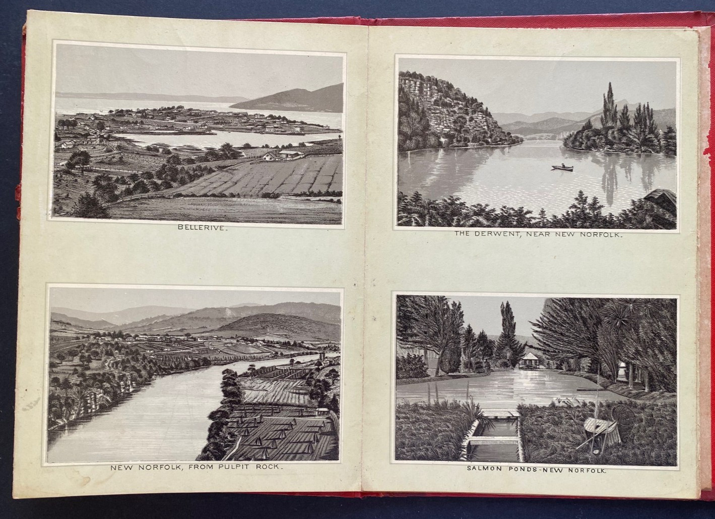 1884 1st ALBUM OF TASMANIAN VIEWS, 18 VERY EARLY VIEWS, FREE EXPRESS WORLD