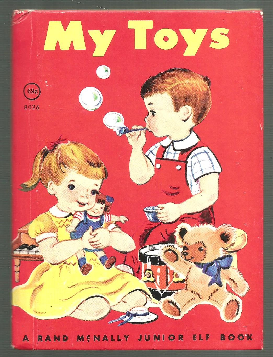 Vintage Children’s Rand McNally Junior Elf Book ~ MY TOYS ~ Esther Friend