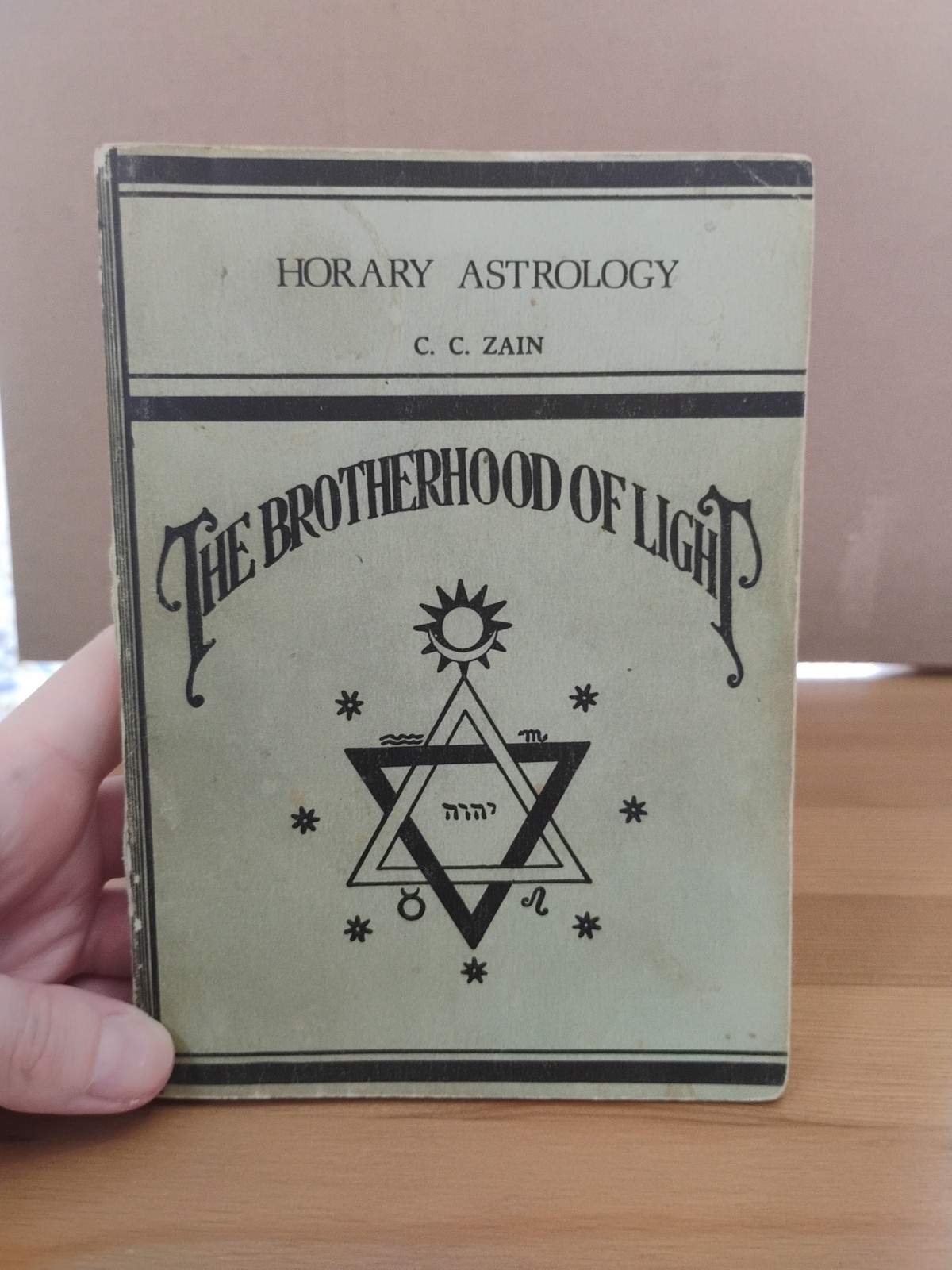 Horary Astrology C. C. Zain The Brotherhood of Light Church of Light 1973 PB 8
