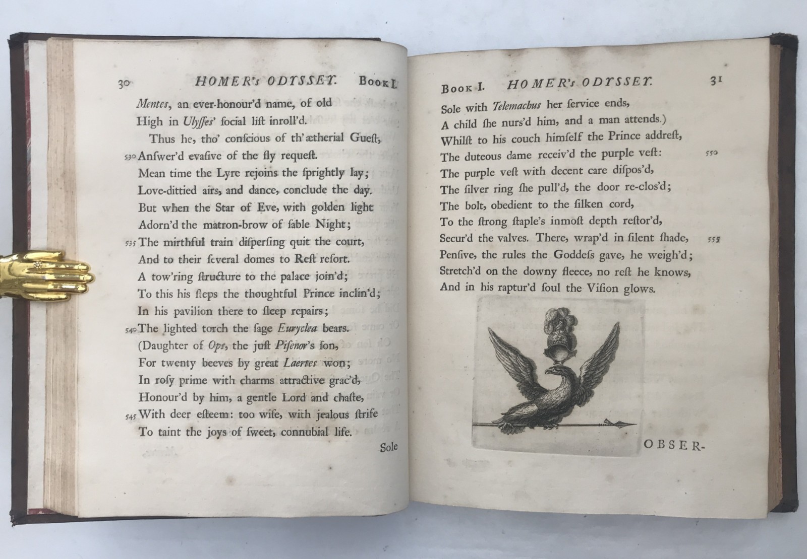 1725-26 Pope THE ODYSSEY OF HOMER 5 Vols First Edition Illustrated Poetry