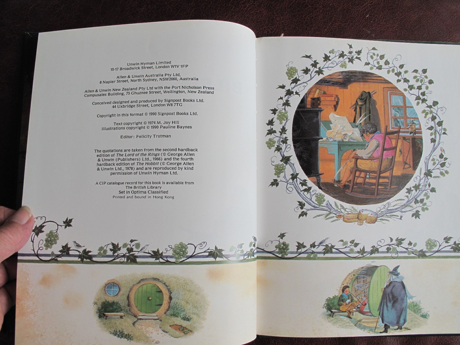 BILBO’S LAST SONG – J.R.R. TOLKIEN – 1ST EDITION 1990 ILLUST. BY PAULINE BAYNES