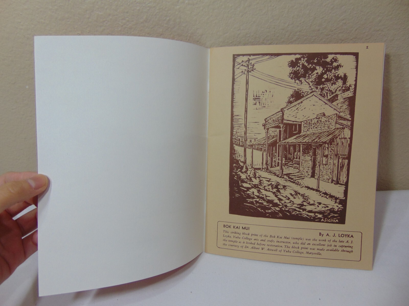 VINTAGE HISTORICAL BOK KAI TEMPLE MAYSVILLE CA BOOK 1967 CHINESE CULTURE
