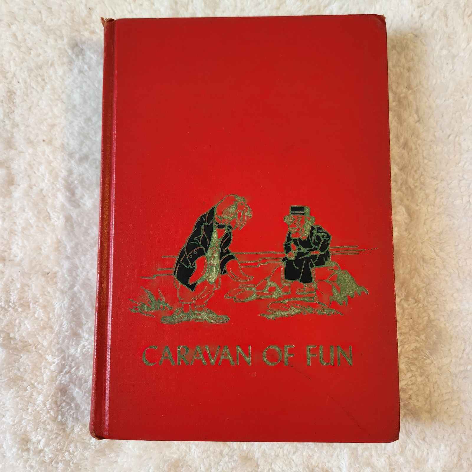 Vintage 1953 Caravan Of Fun The Children’s Hour Volume 4 Red HC Spencer Press