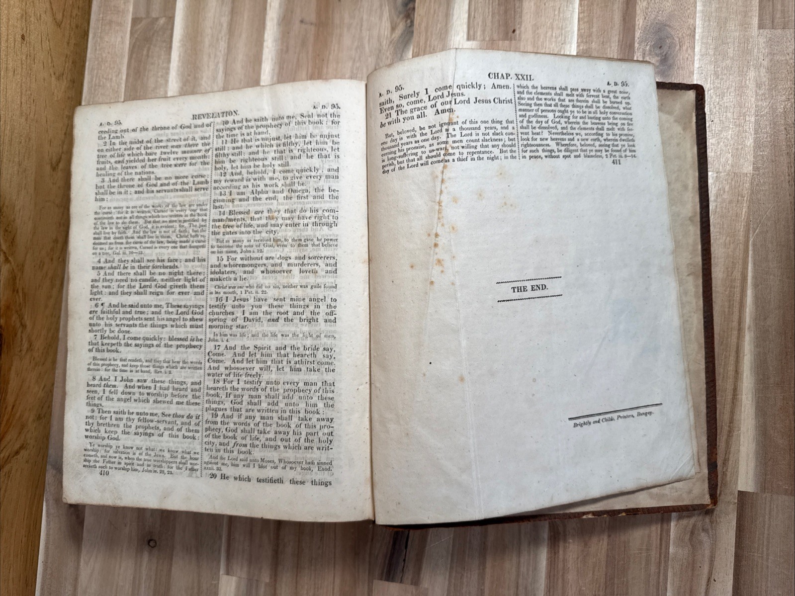c1815 HOLY BIBLE 2 vol IMPARTIAL EXPOSITOR family BLOMFIELD leather BUNGAY rare
