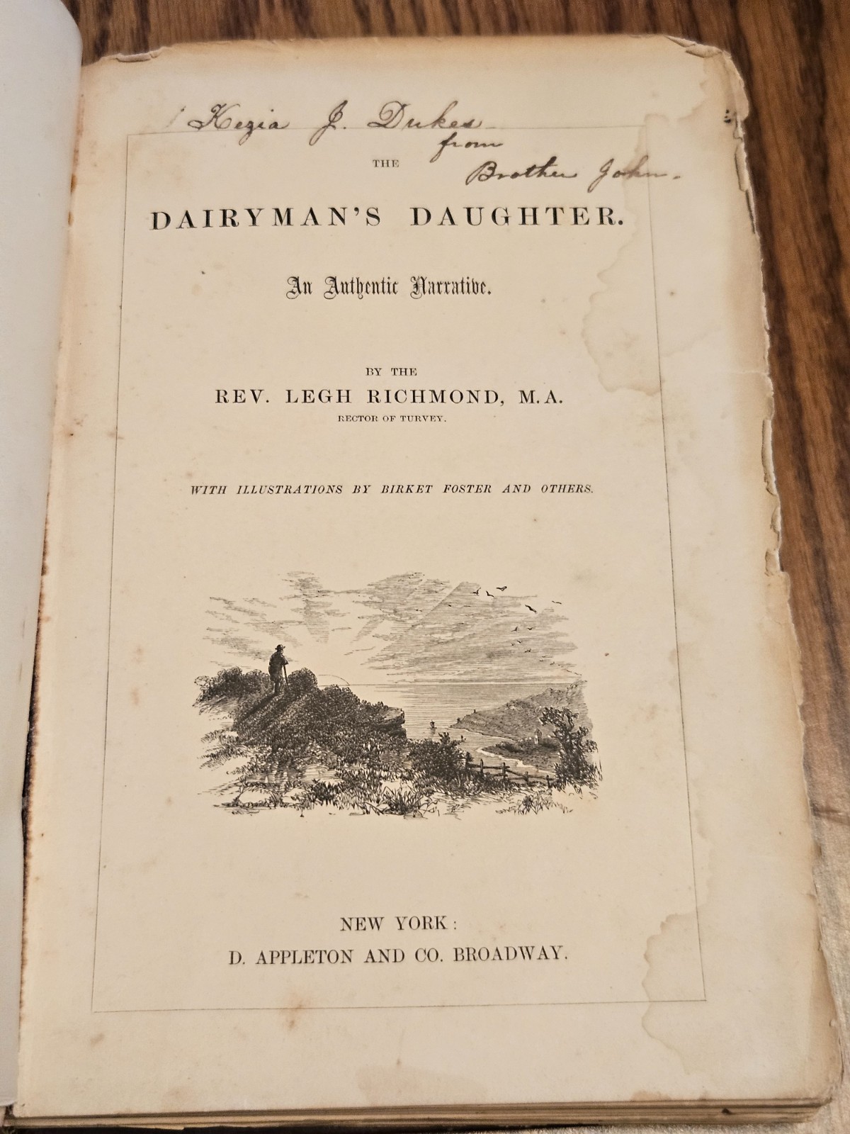 ANTIQUE Circa Late 1850’s The Dairyman’s Daughter Rev Legh Richmond Ephemera