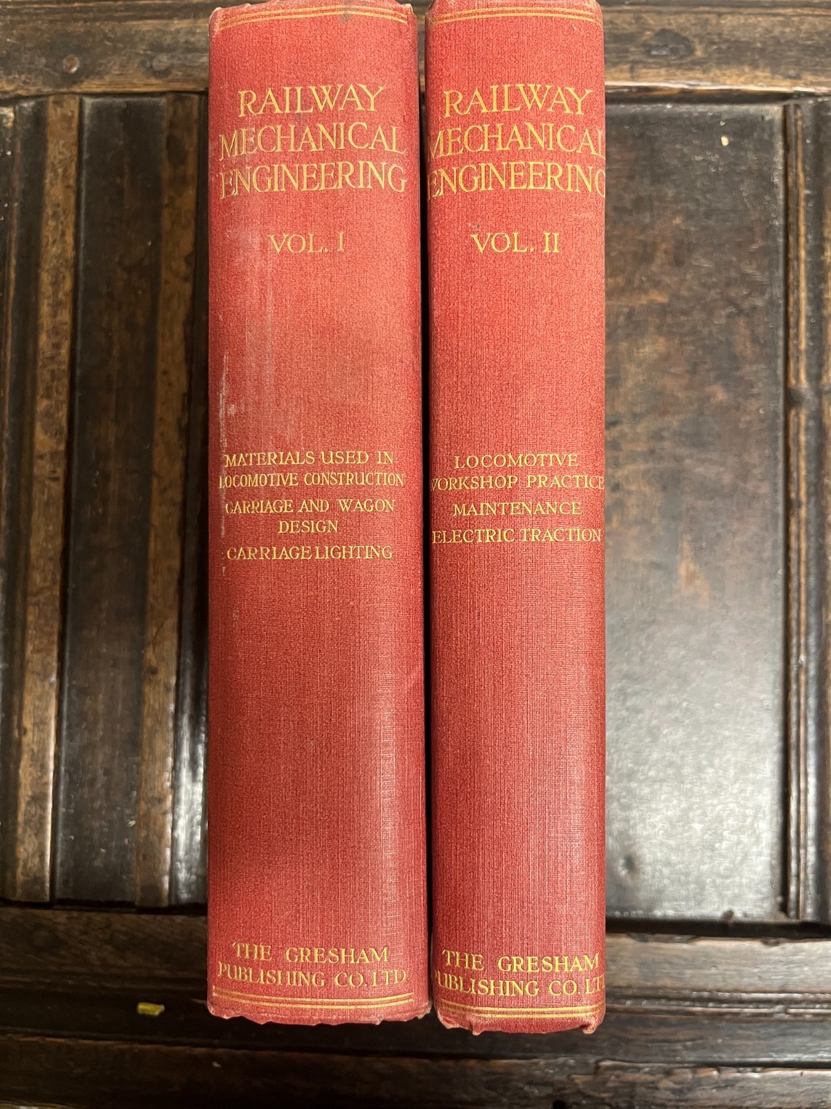 Railway Mechanical Engineering – A Practical Treatise – 2x Hardback Book