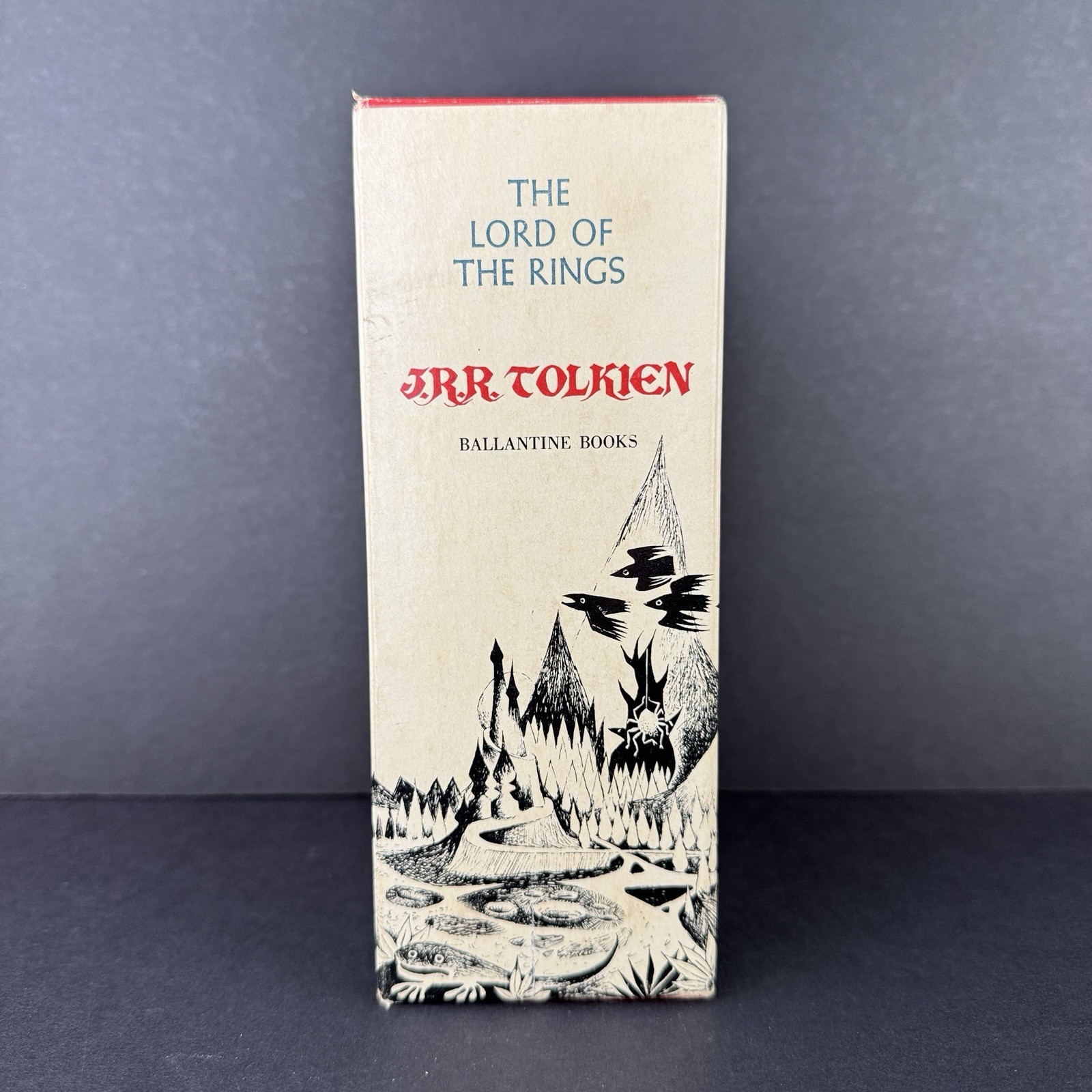 J.R.R. Tolkien Lord of the Rings 1967 Ballantine Paperback Set + B&W Slipcase