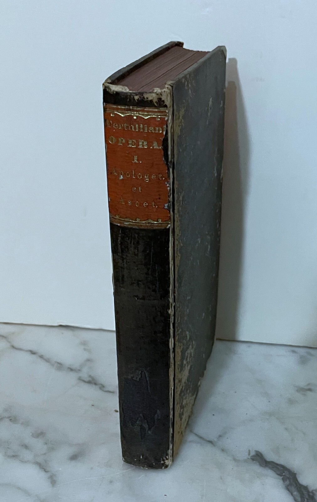 1839 – LATIN LANGUAGE CHRISTIAN – TERTULLIANI – OPERA APOLOGET ET ASCET