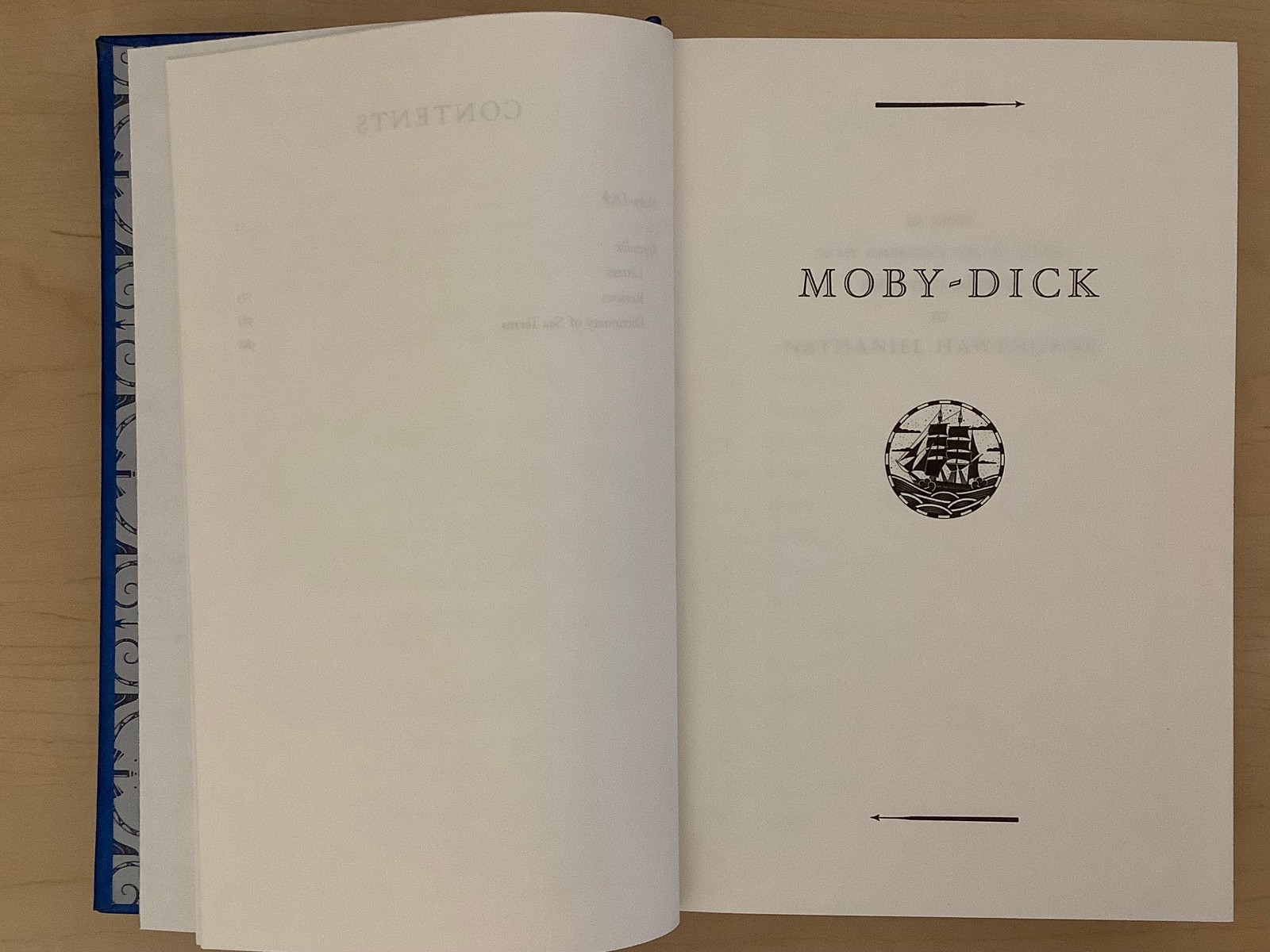 Moby-Dick by Herman Melville – leather-bound – VG