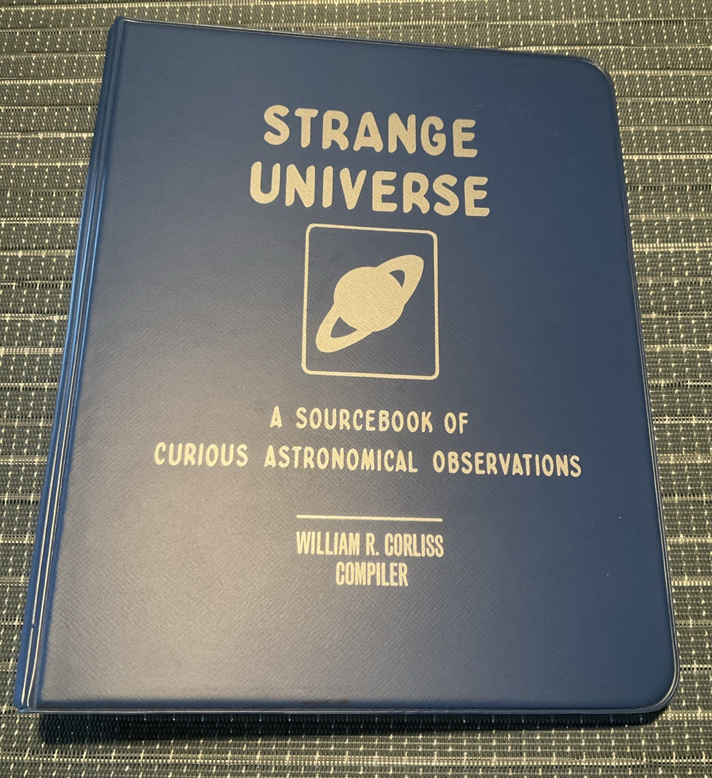 VG RARE Strange Universe William Corliss Sourcebook A1 Occult First Printing