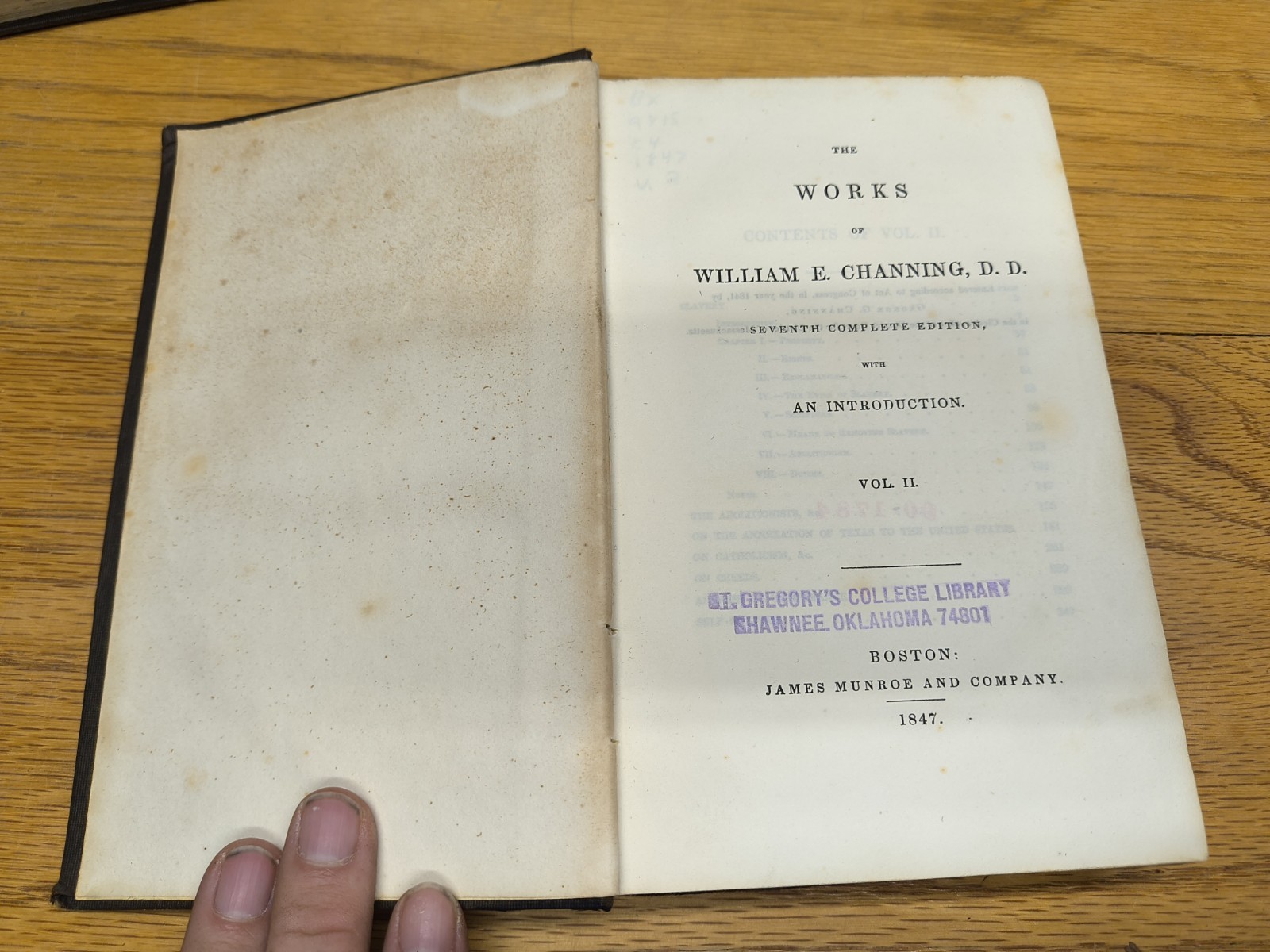 The Works Of William E. Channing Vol 1-6 ~ 1847 Seventh Edition