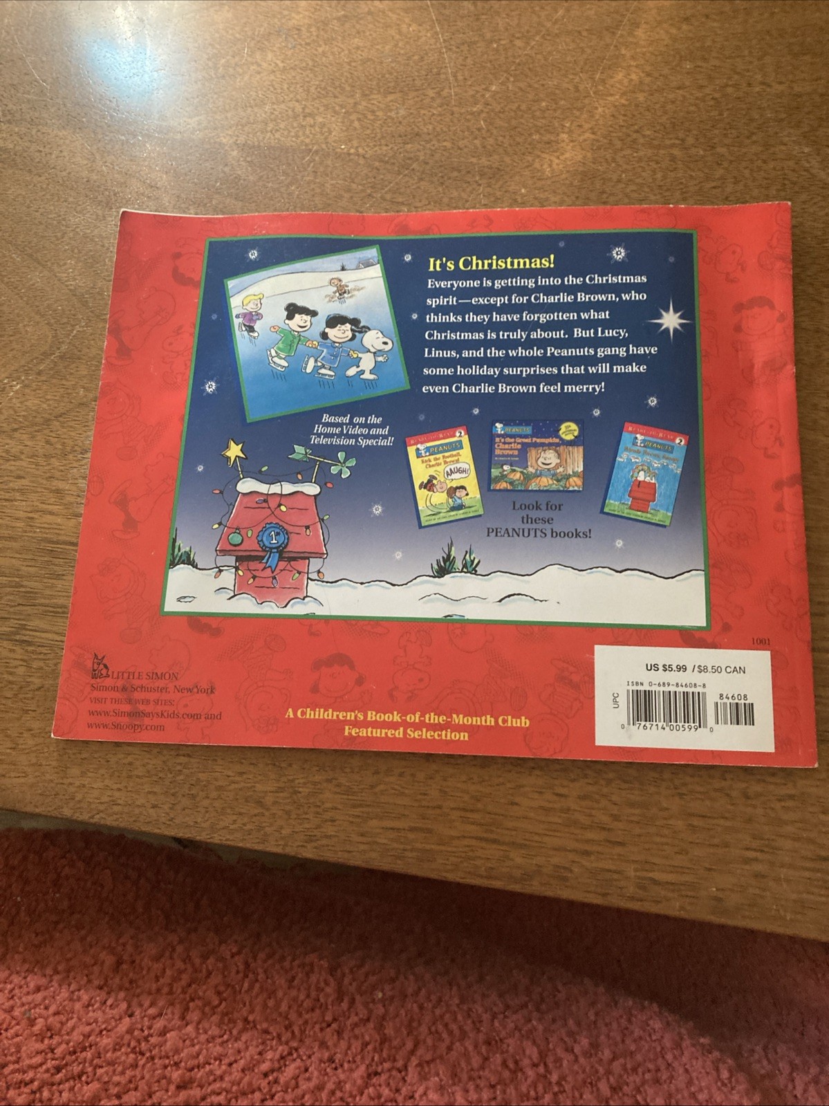 Peanuts A Charlie Brown Christmas Vintage Children’s Book 2001 First Edition