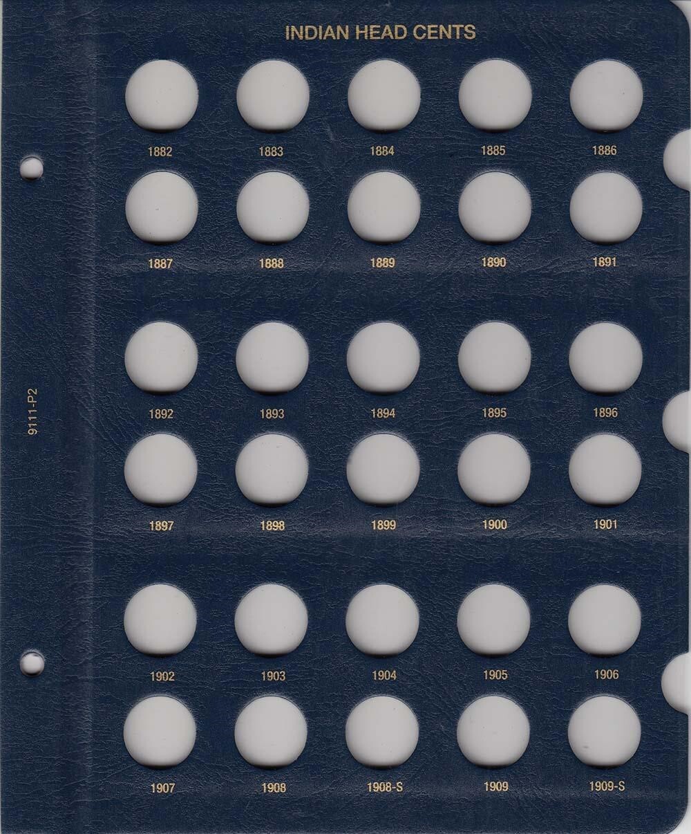 Indian Cents 1856-1909 Coin Album Whitman Classic 9111 New Penny Album Free S&h