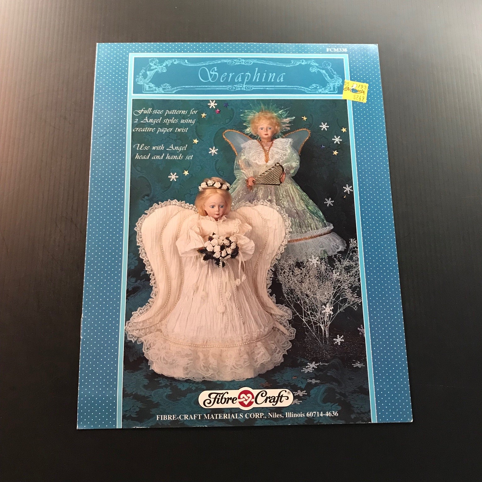 Seraphina Fibre-Craft Angel Doll Pattern Book FCM338 1993 Craft Paper Twist