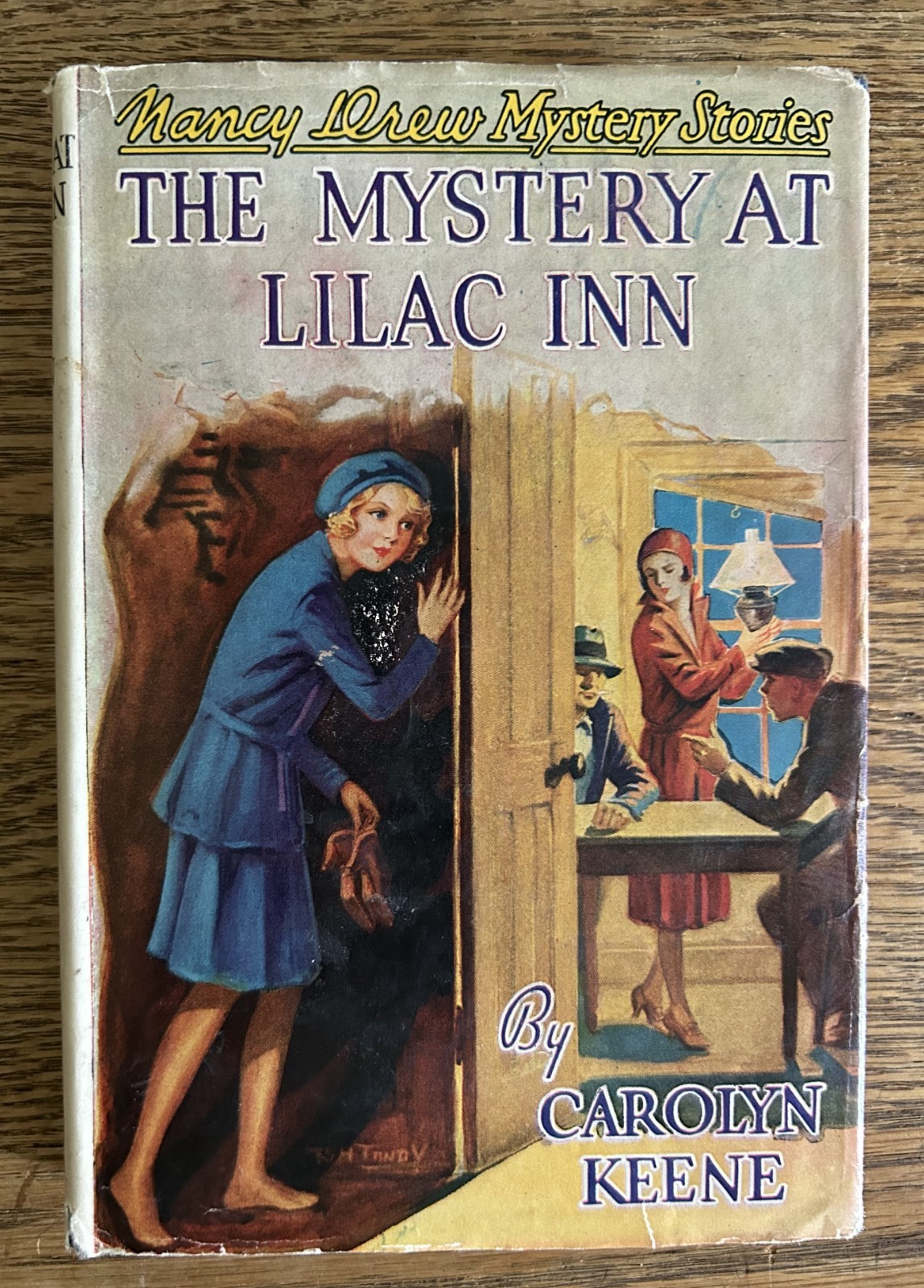 Vintage Nancy Drew Mystery at Lilac Inn No. 4 HC DJ Carolyn Keene Grosset Dunlap