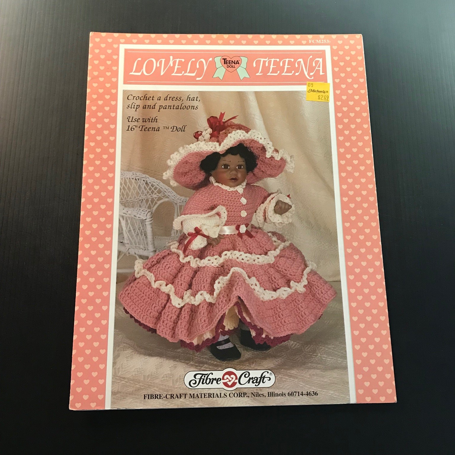 LOVELY TEENA Crochet Pattern FCM253 Roberta J. Snook 1990 Doll Clothes