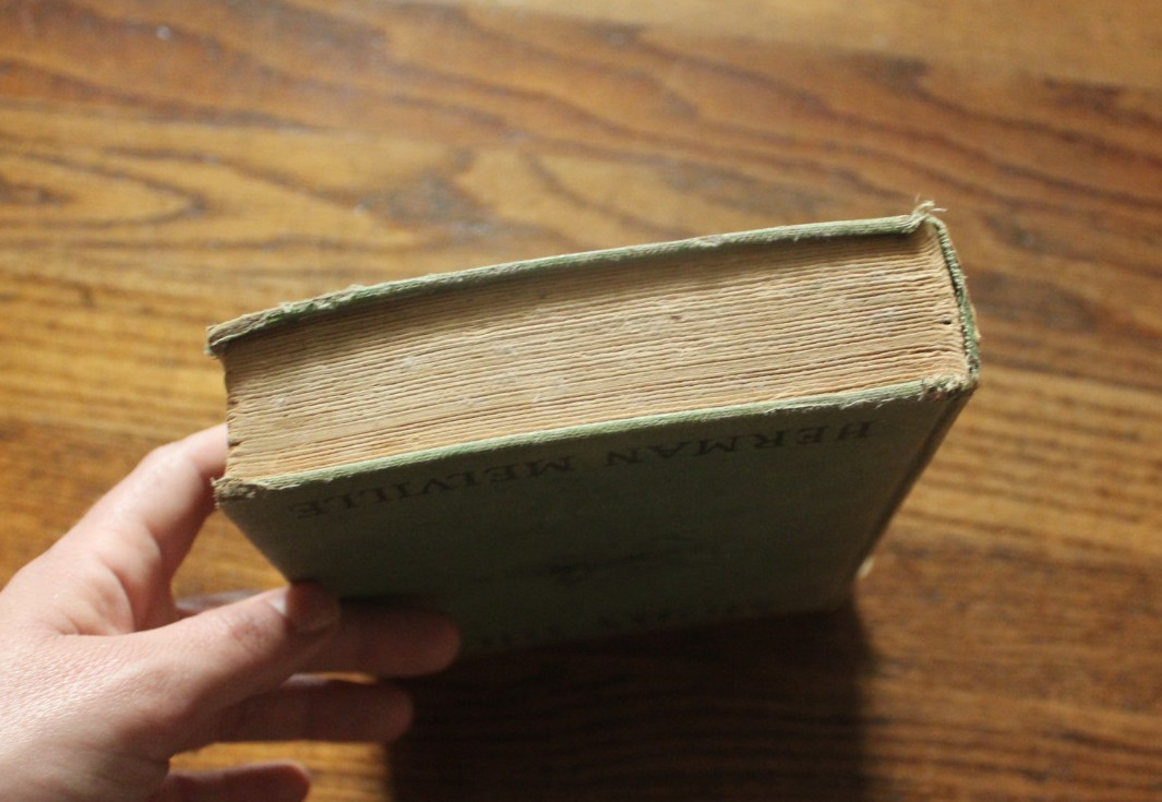 Antique 1920s 1925 Moby Dick Herman Melville Hardcover Book Grosset & Dunlap