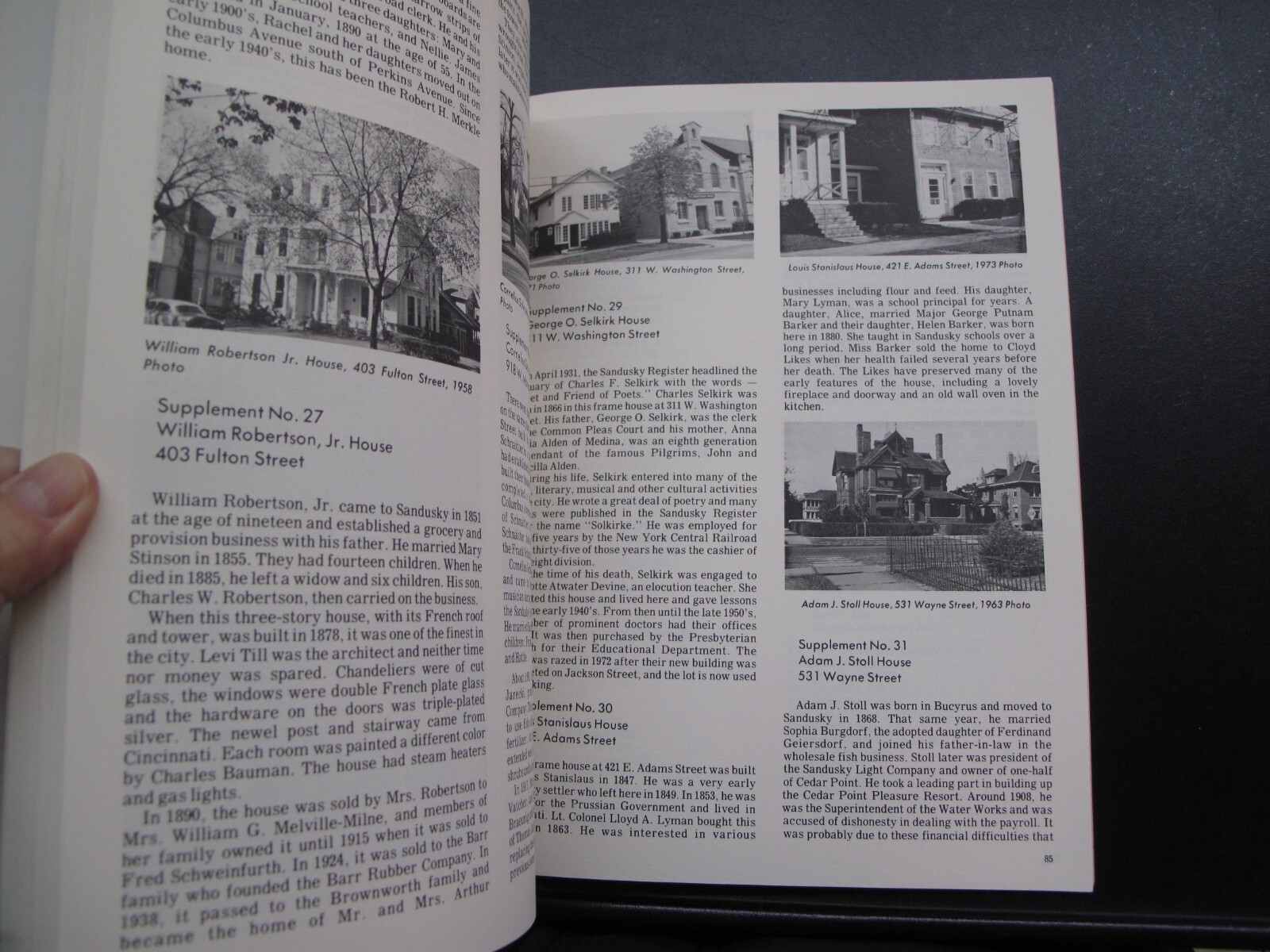 Sandusky Ohio Home Series Illus History Biography 1975 Author Signed Illus