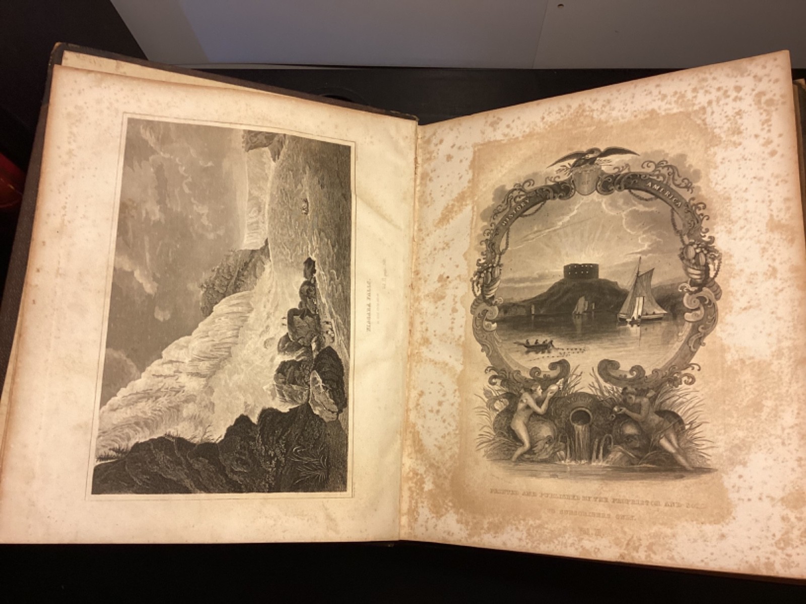 1844 2 Vols. History & Topography Of The United States – Hinton – Illustrated