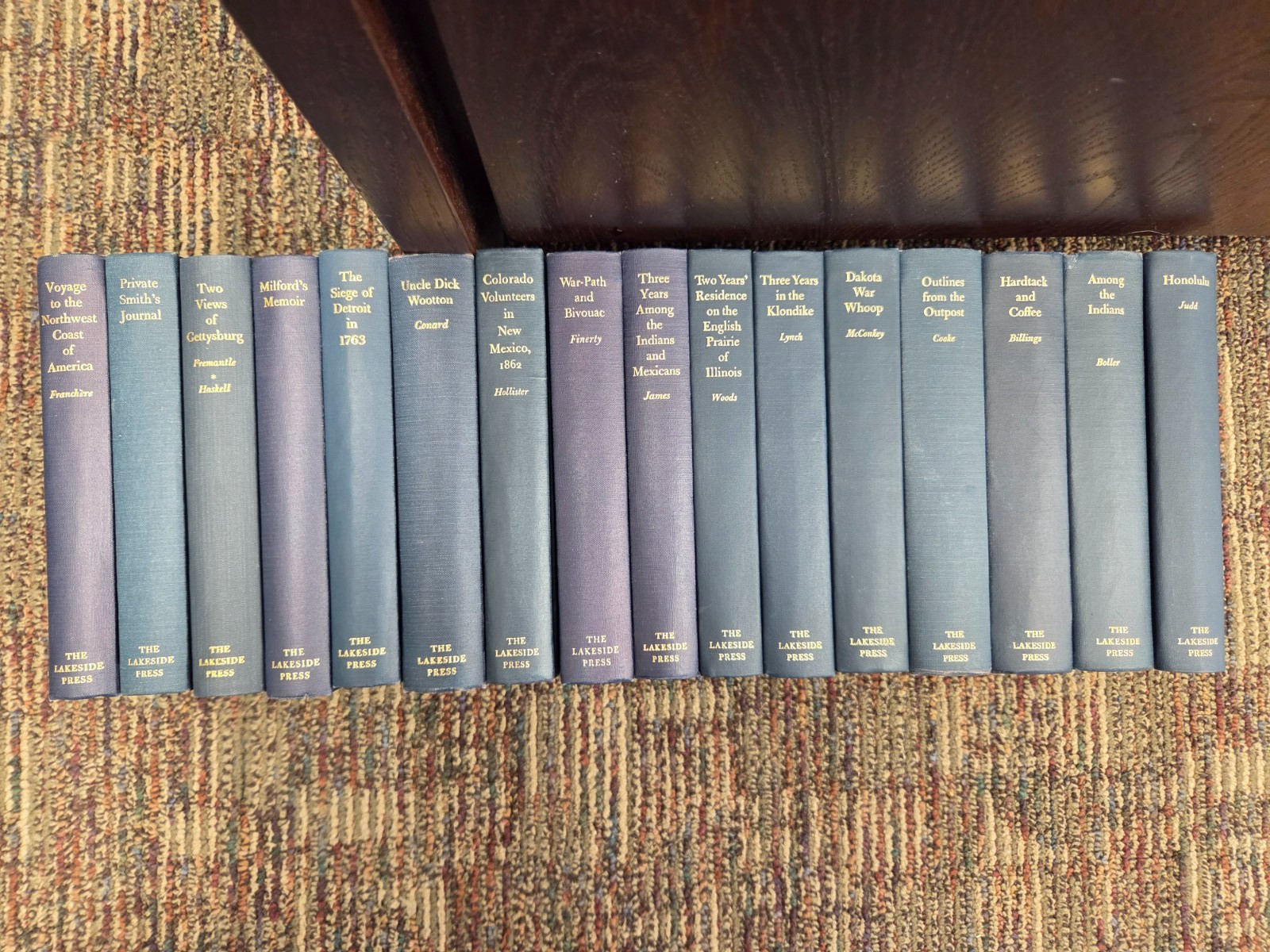 VTG- RARE- Lakeside Press History Mixed Books Lot of 16 Vols Hardcover- Good