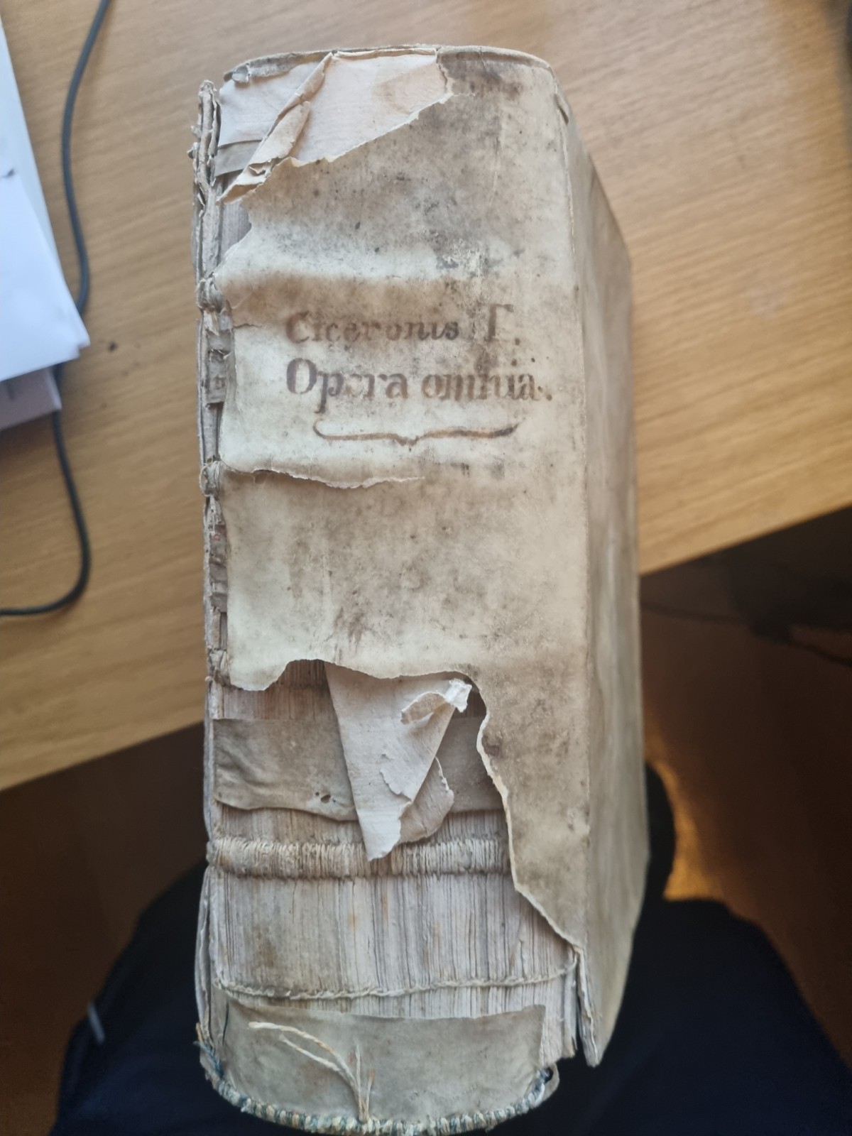 RARE 1634 CICERO Opera – Geneva Chouët Printing – Original Vellum Binding – 17th