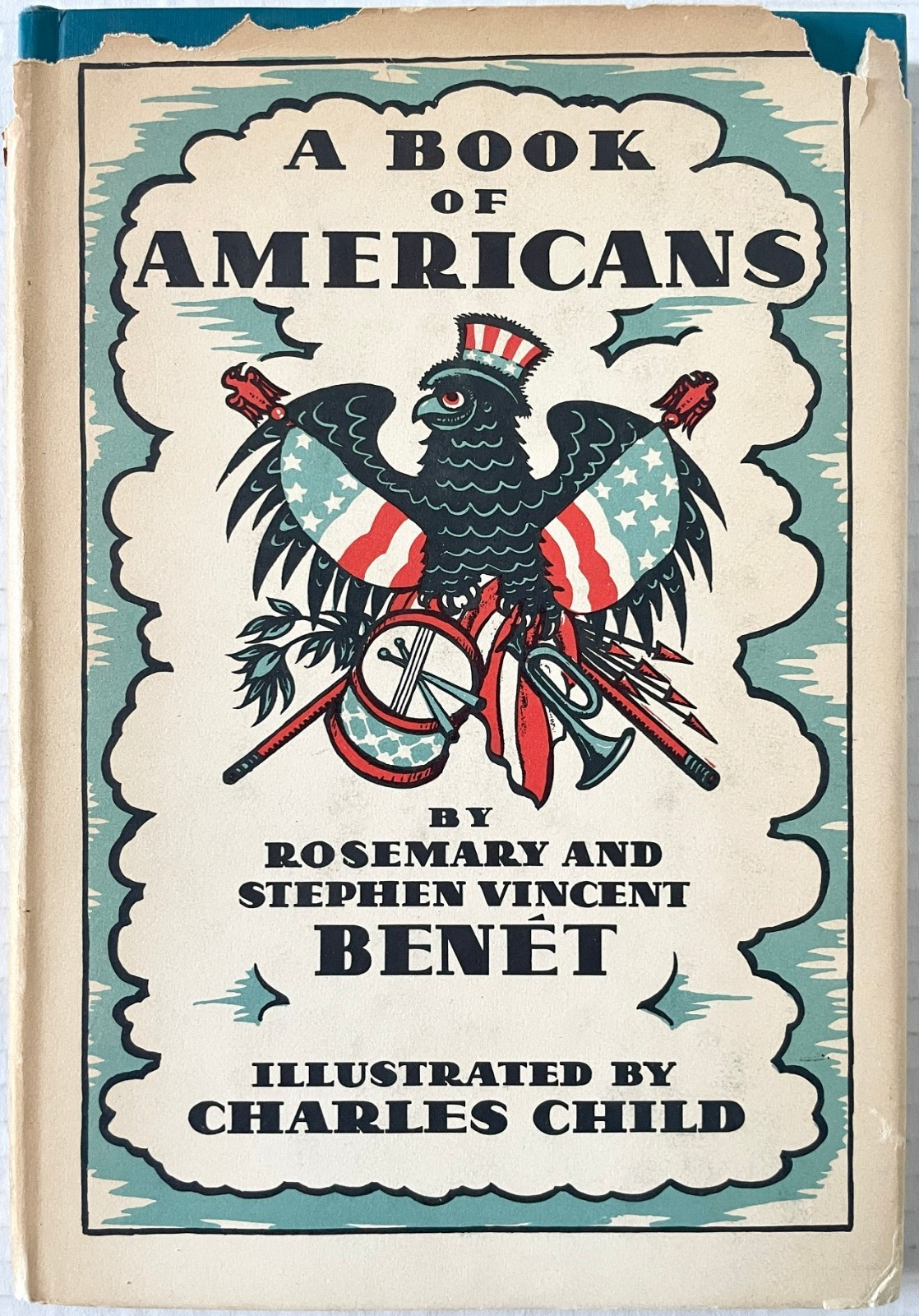 A Book of Americans – Stephen Vincent Benet illus hc/dj 1st ed 1933