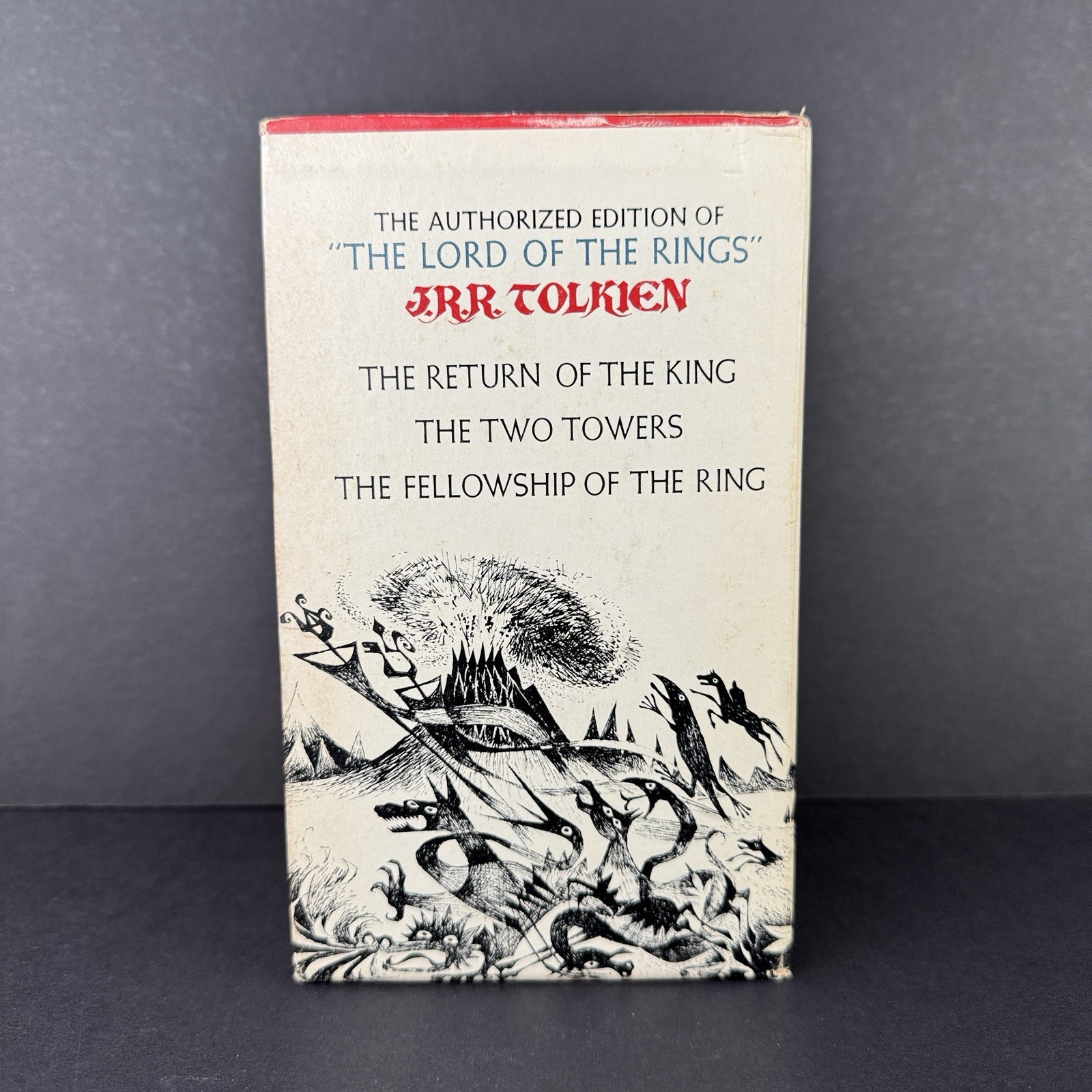 J.R.R. Tolkien Lord of the Rings 1967 Ballantine Paperback Set + B&W Slipcase