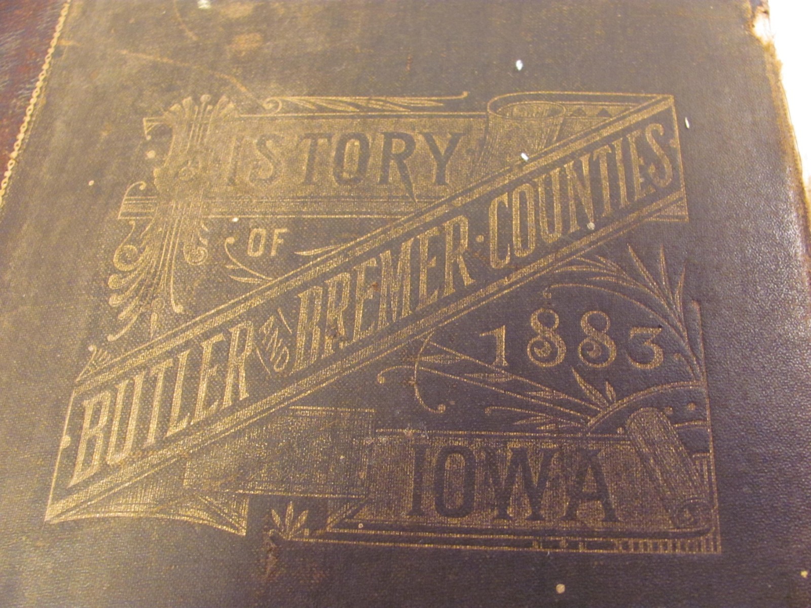 History of Butler Bremer County Iowa Book USA 1883 Original 1300 Pages Portraits