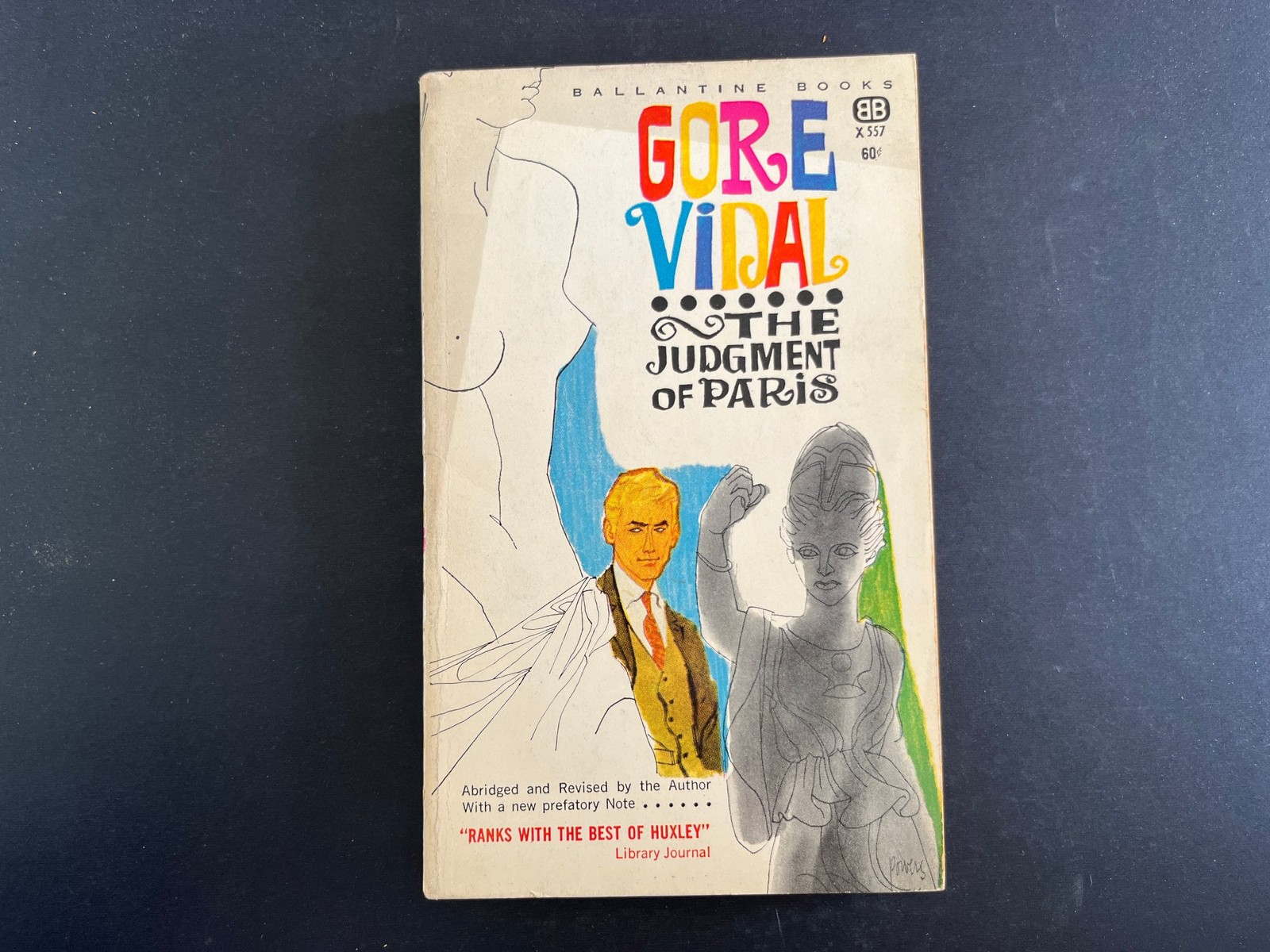 1961 The Judgment Of Paris by Gore Vidal Mass Market Paperback Ballantine Books