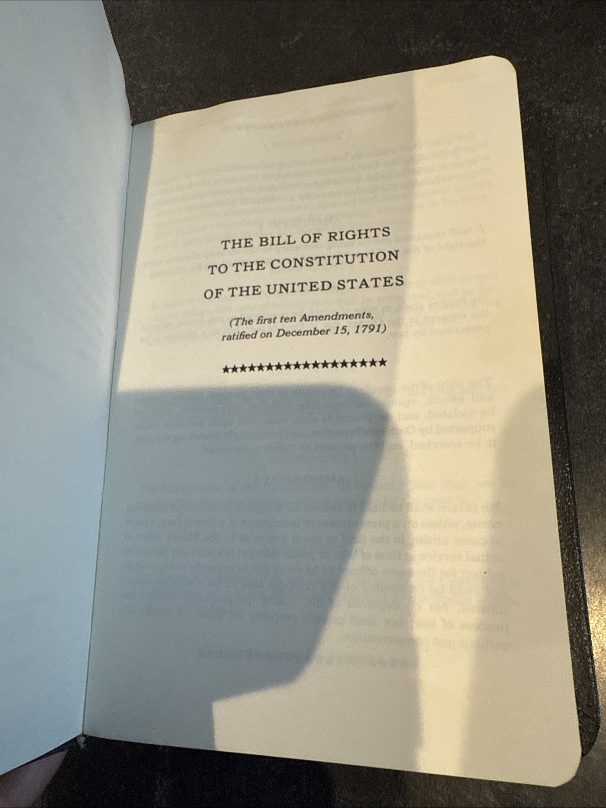The Second Amendment Primer by Les Adams Leather Bound Gold Gilded Edges